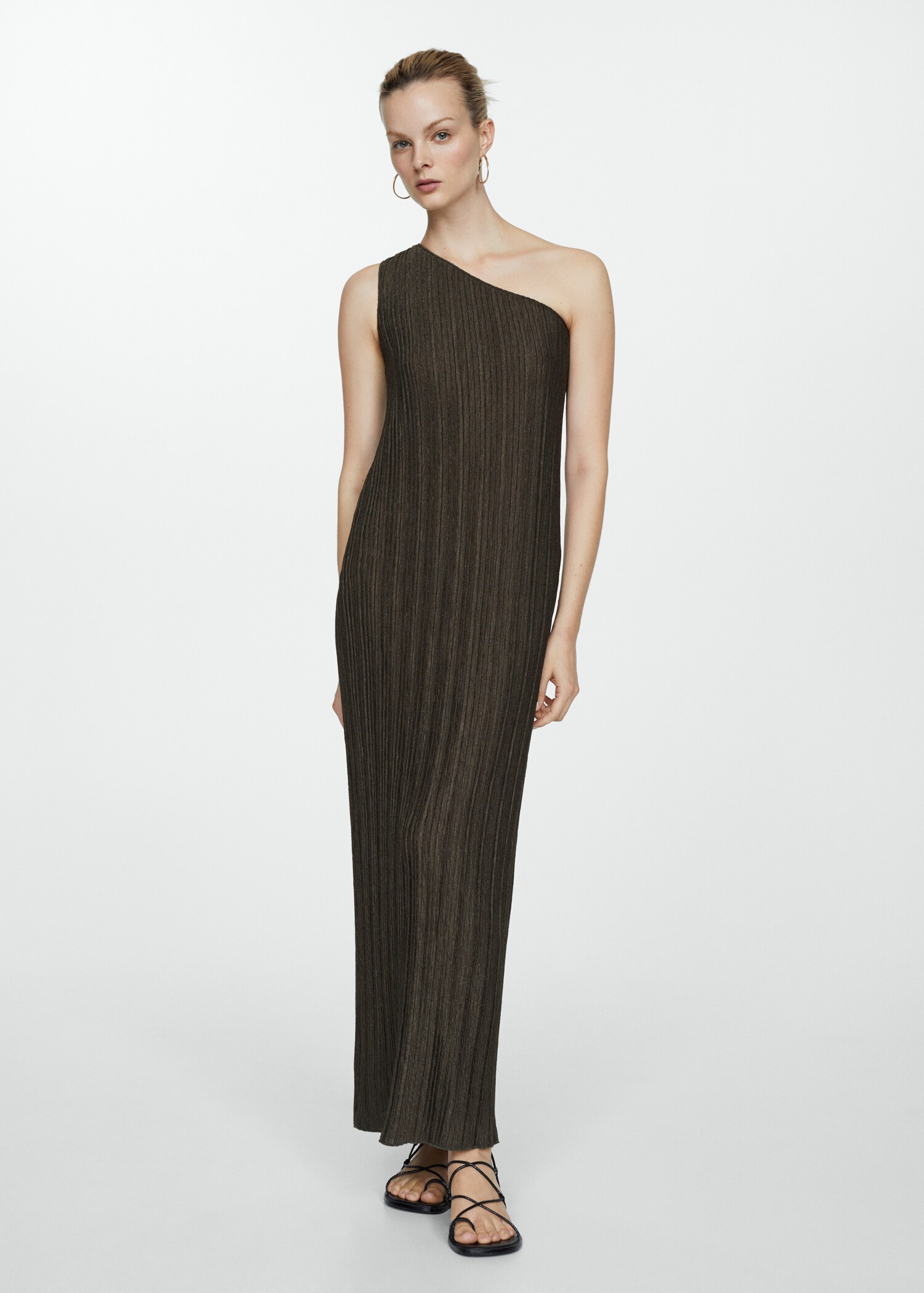 Asymmetrisches Strickkleid - Allgemeine Ansicht