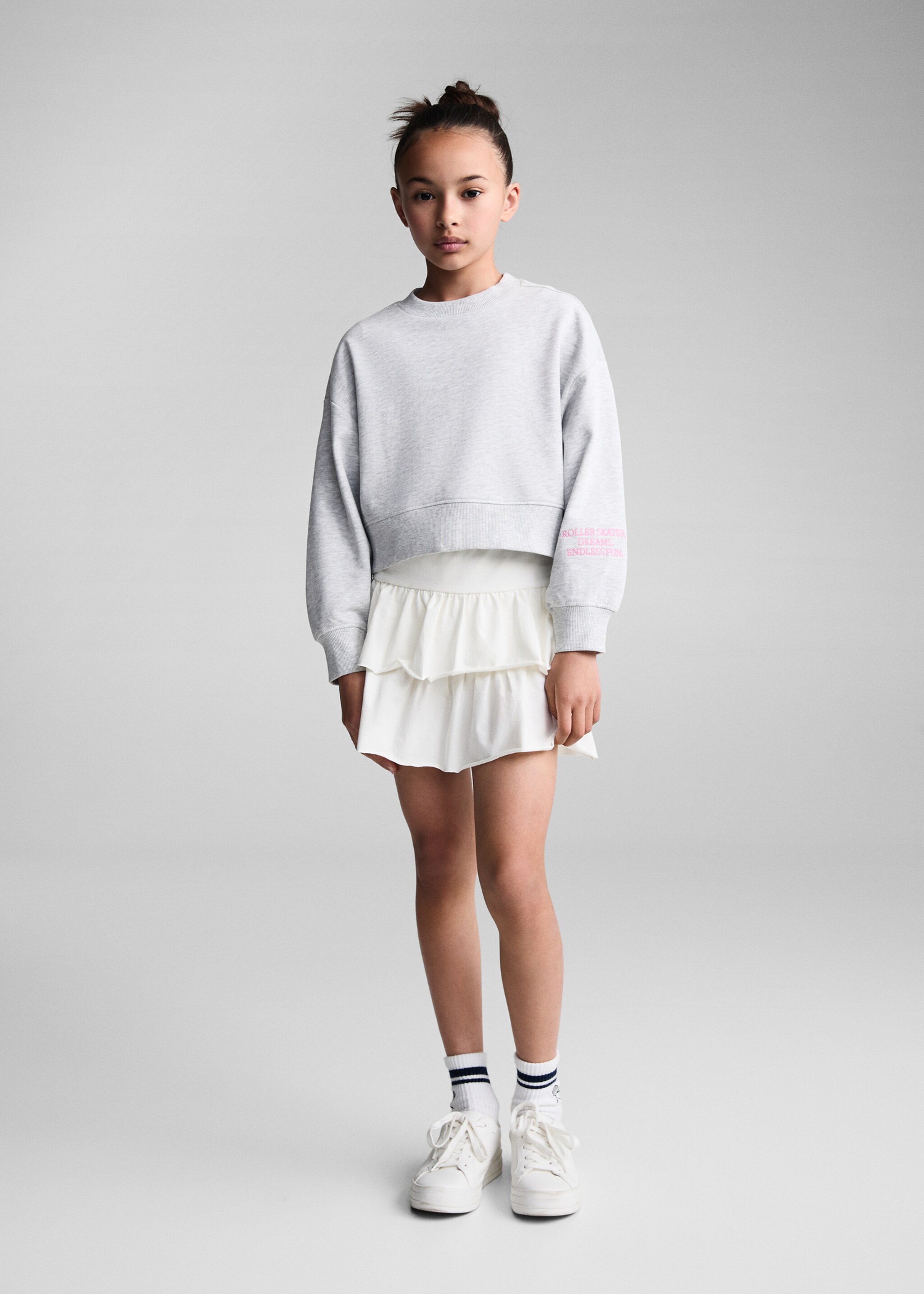 Cropped sweatshirt with message - General plane