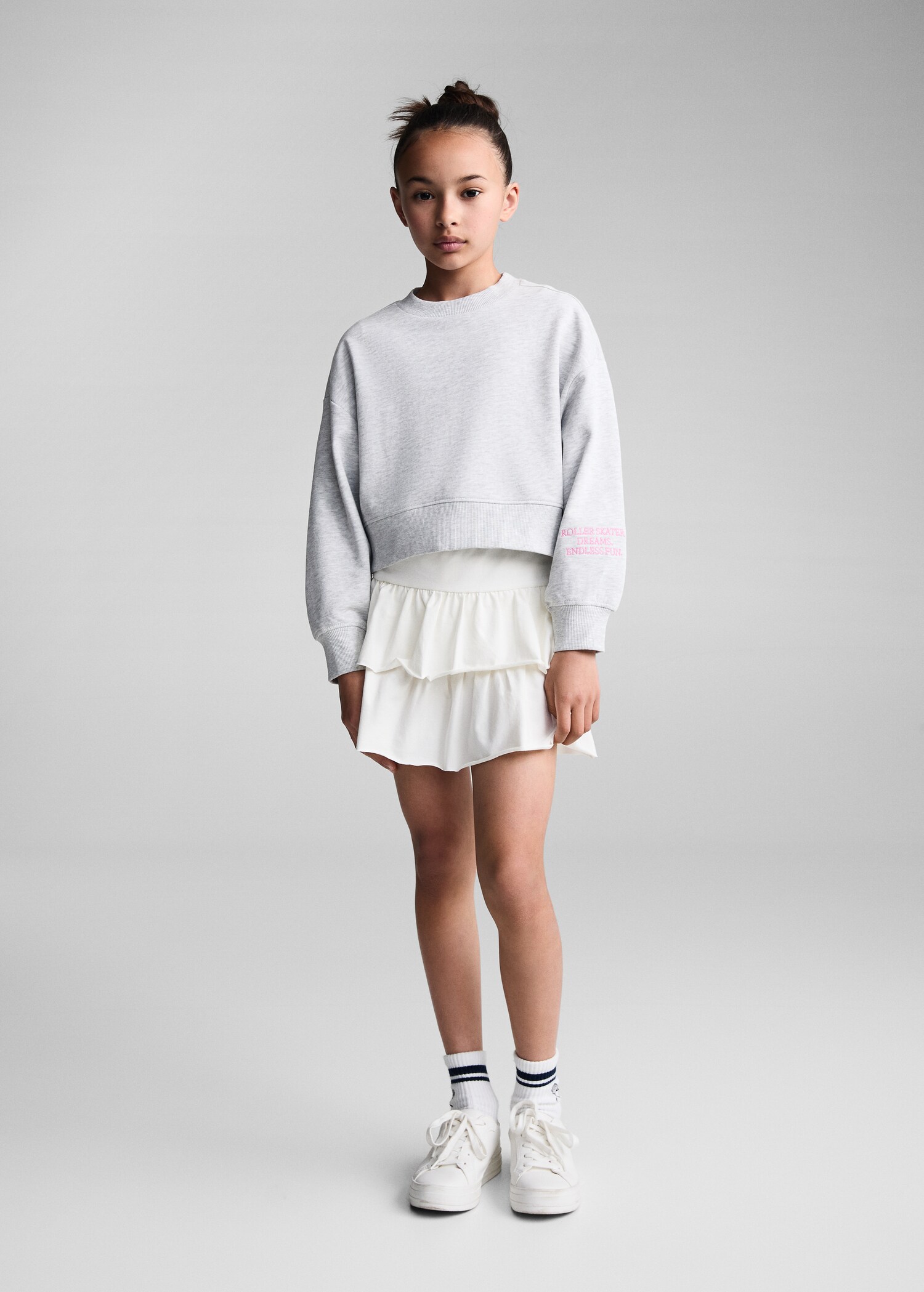 Cropped sweatshirt with message - General plane