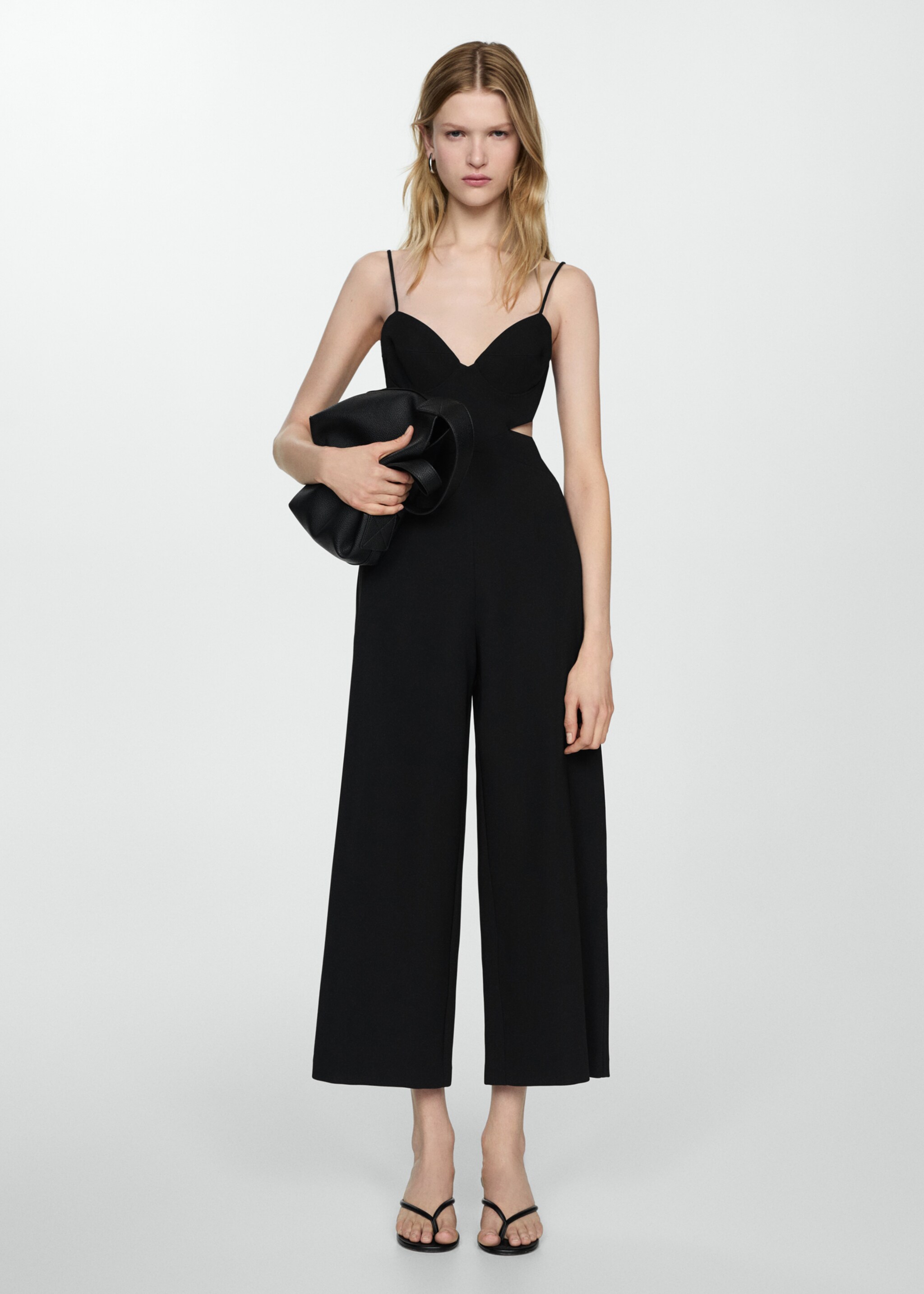 Jumpsuit with straps and side slits - General plane