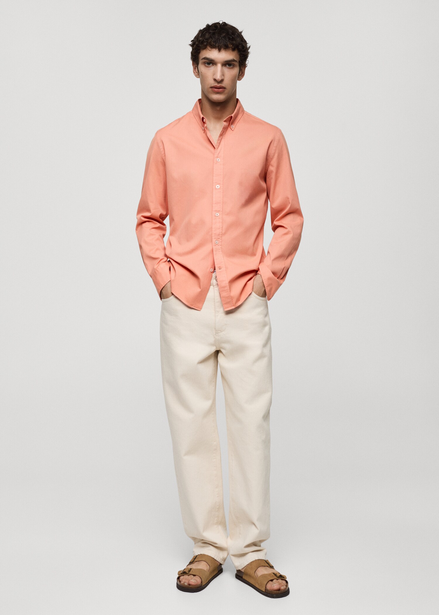 100% cotton regular-fit shirt - General plane
