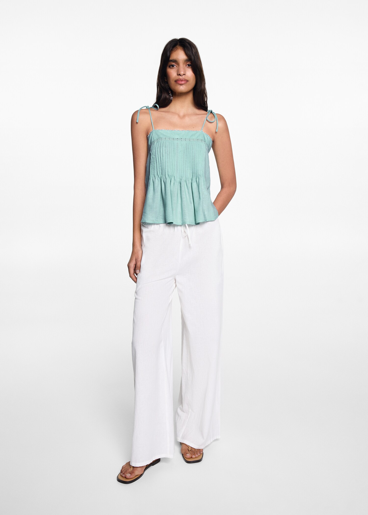 Ruched strapless top - General plane