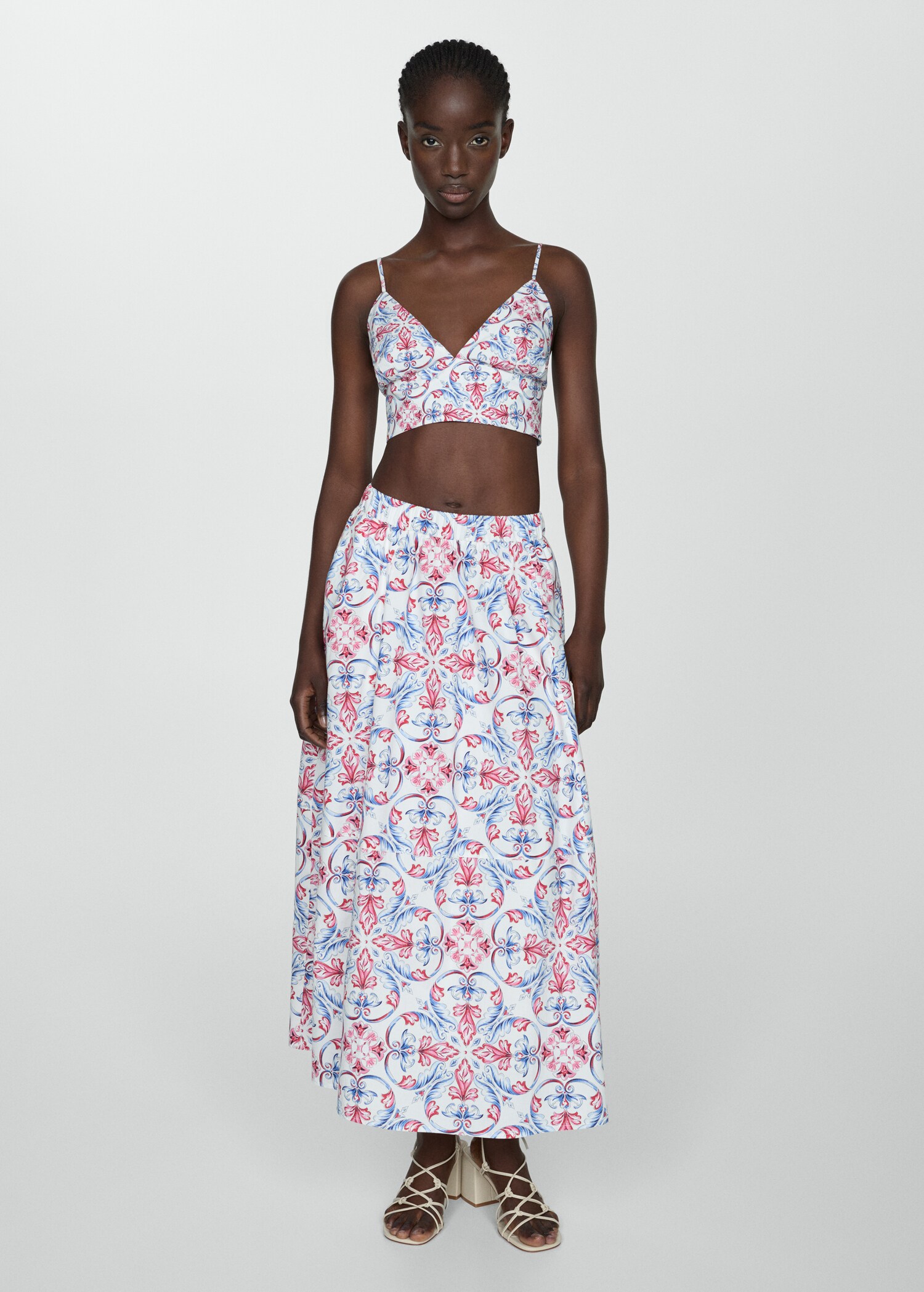Printed crop top - General plane