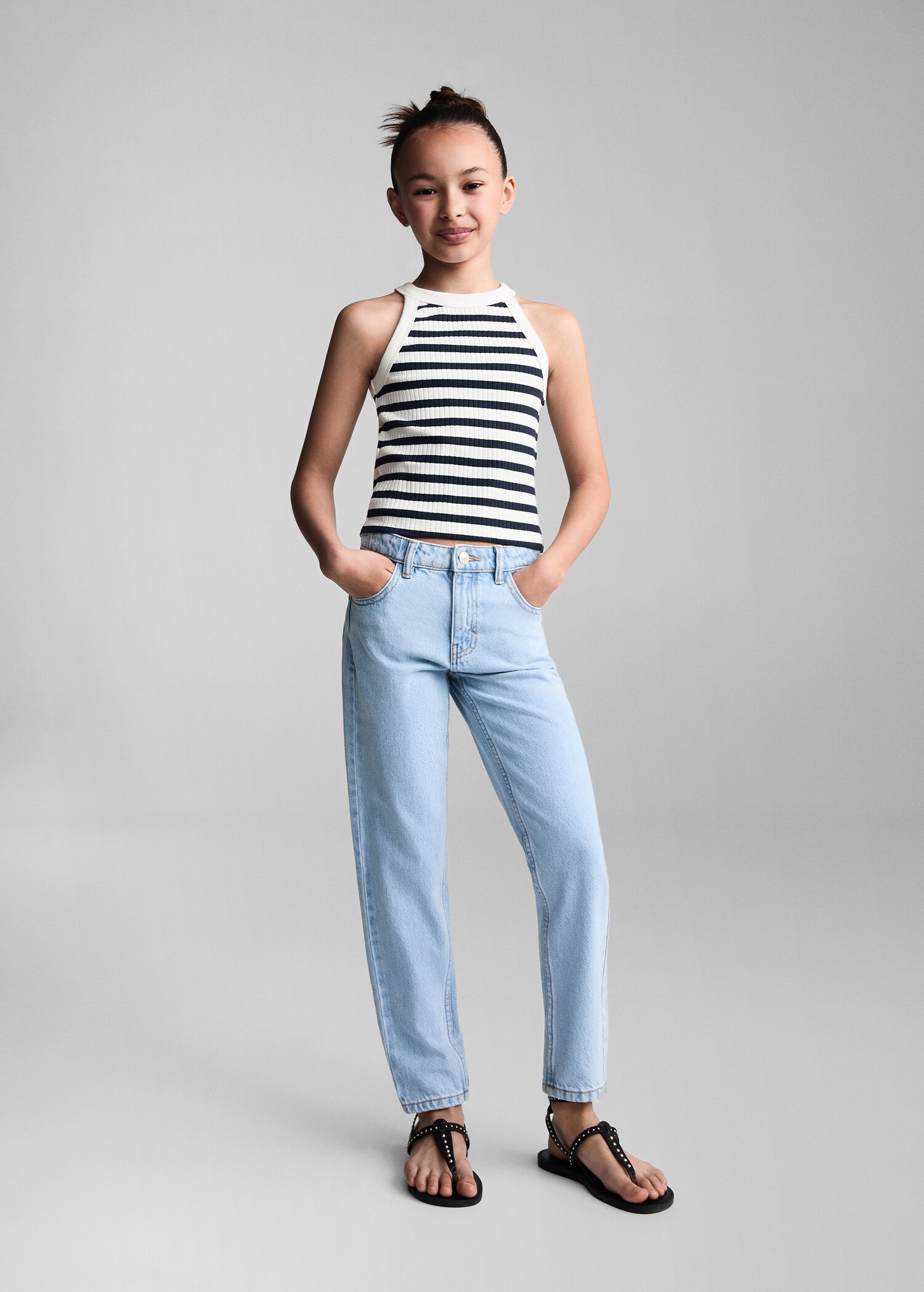 Striped strap T-shirt - General plane