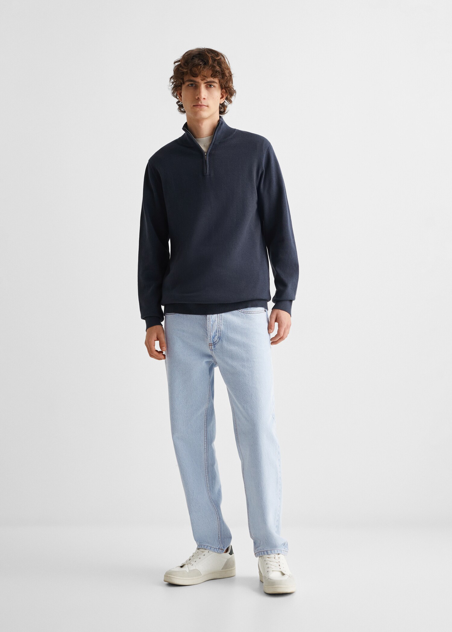 Pull-over col fermeture Éclair - Plan général
