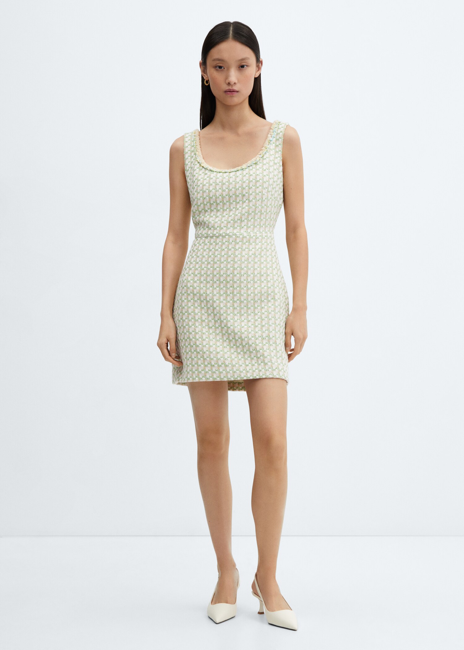 Tweedkleid mit Karo-Dessin - Allgemeine Ansicht