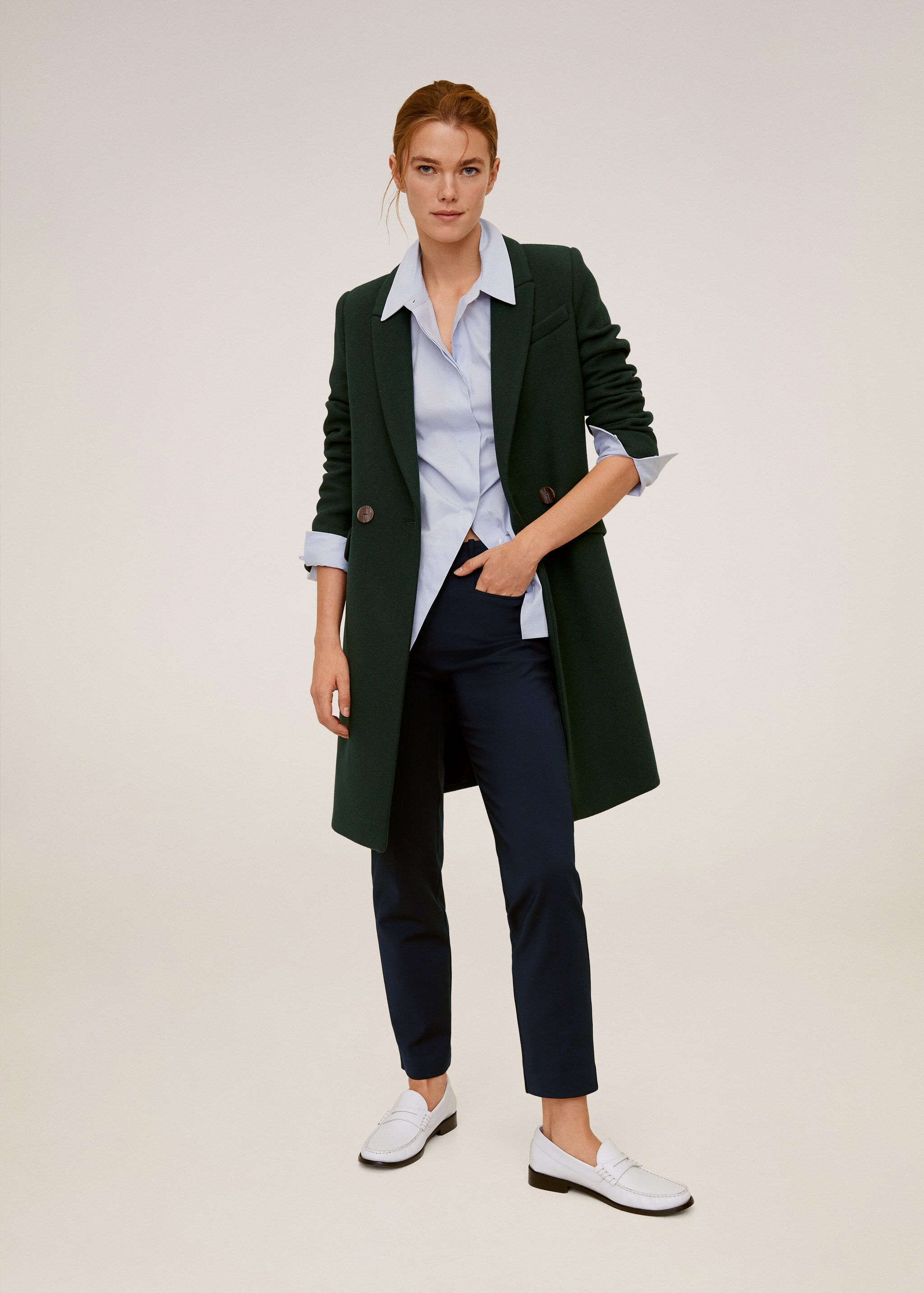 Cotton crop trousers - General plane