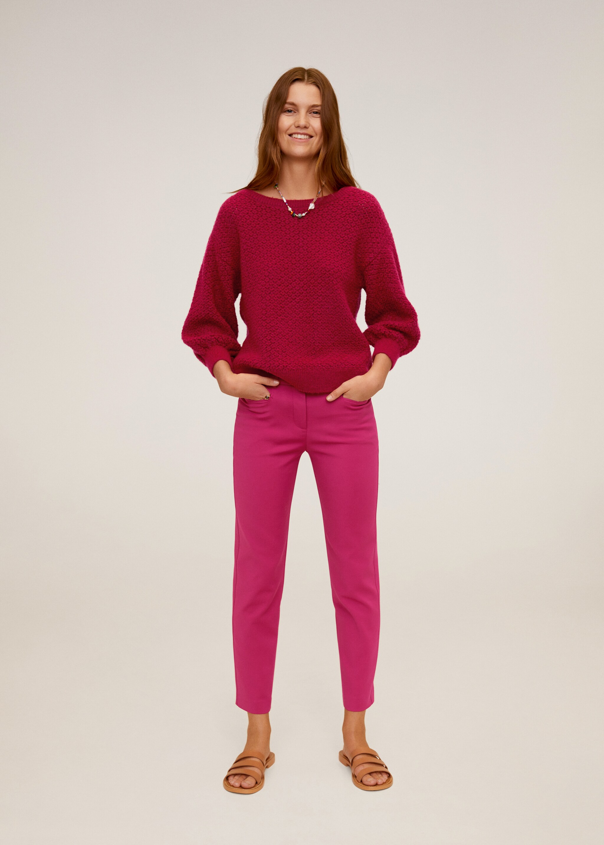 Pantalón crop algodón - Plano general