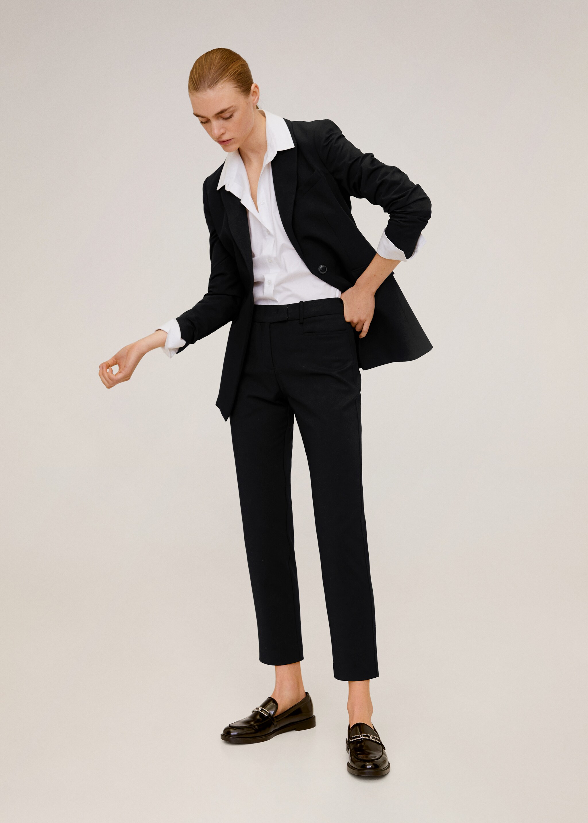 Cotton crop trousers - General plane