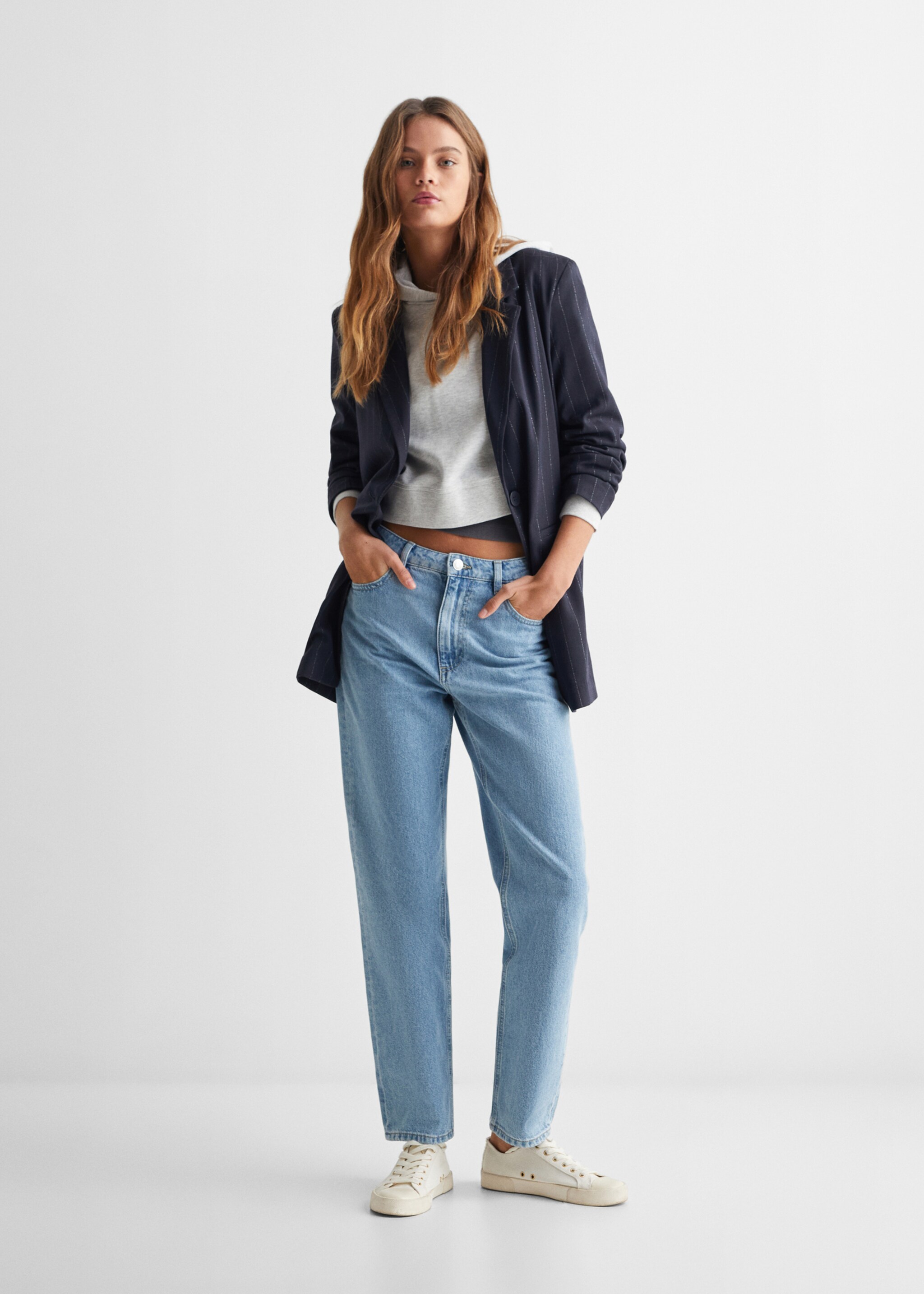 Pinstripe blazer - General plane