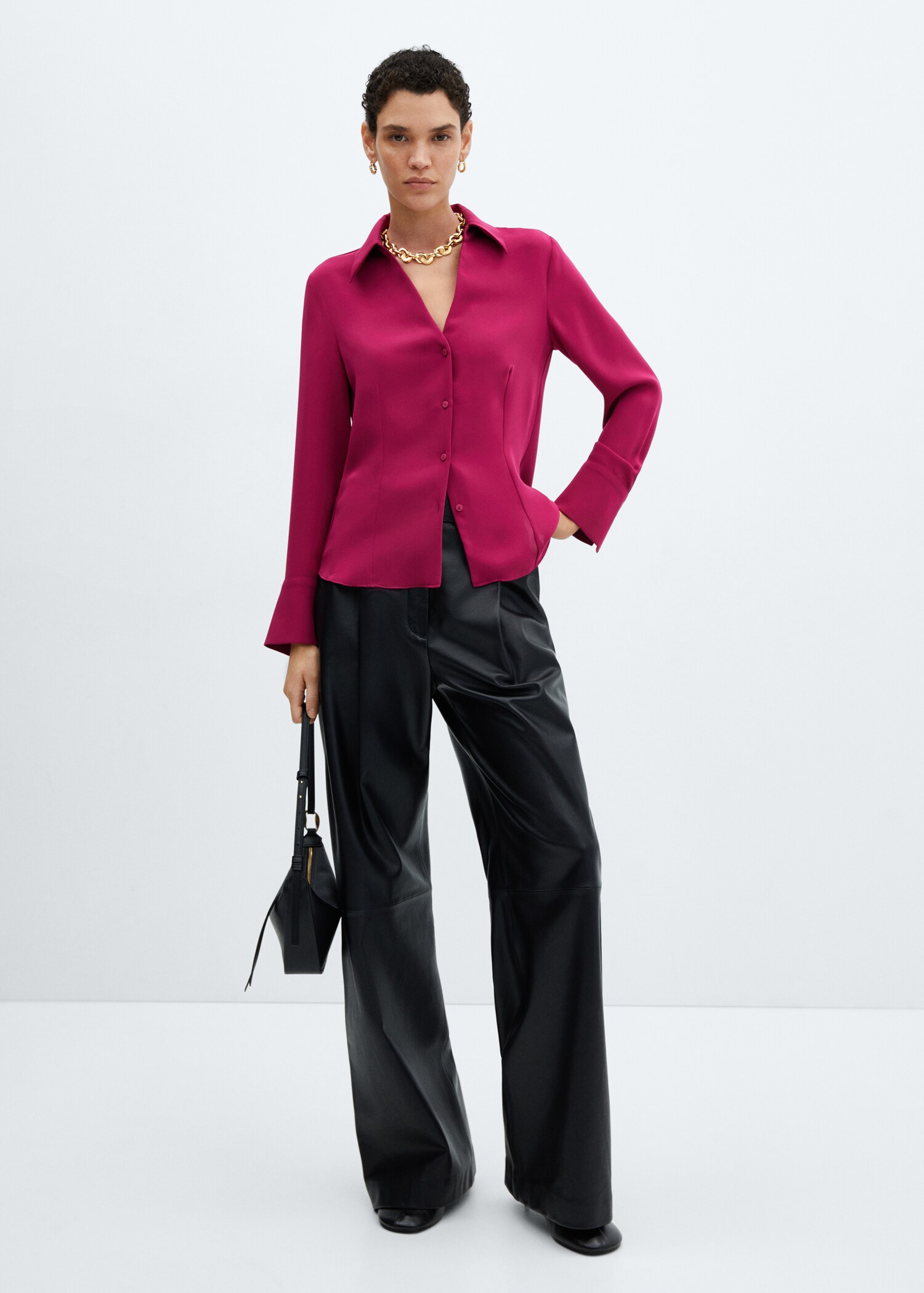 Flowy shirt with seam detail - General plane
