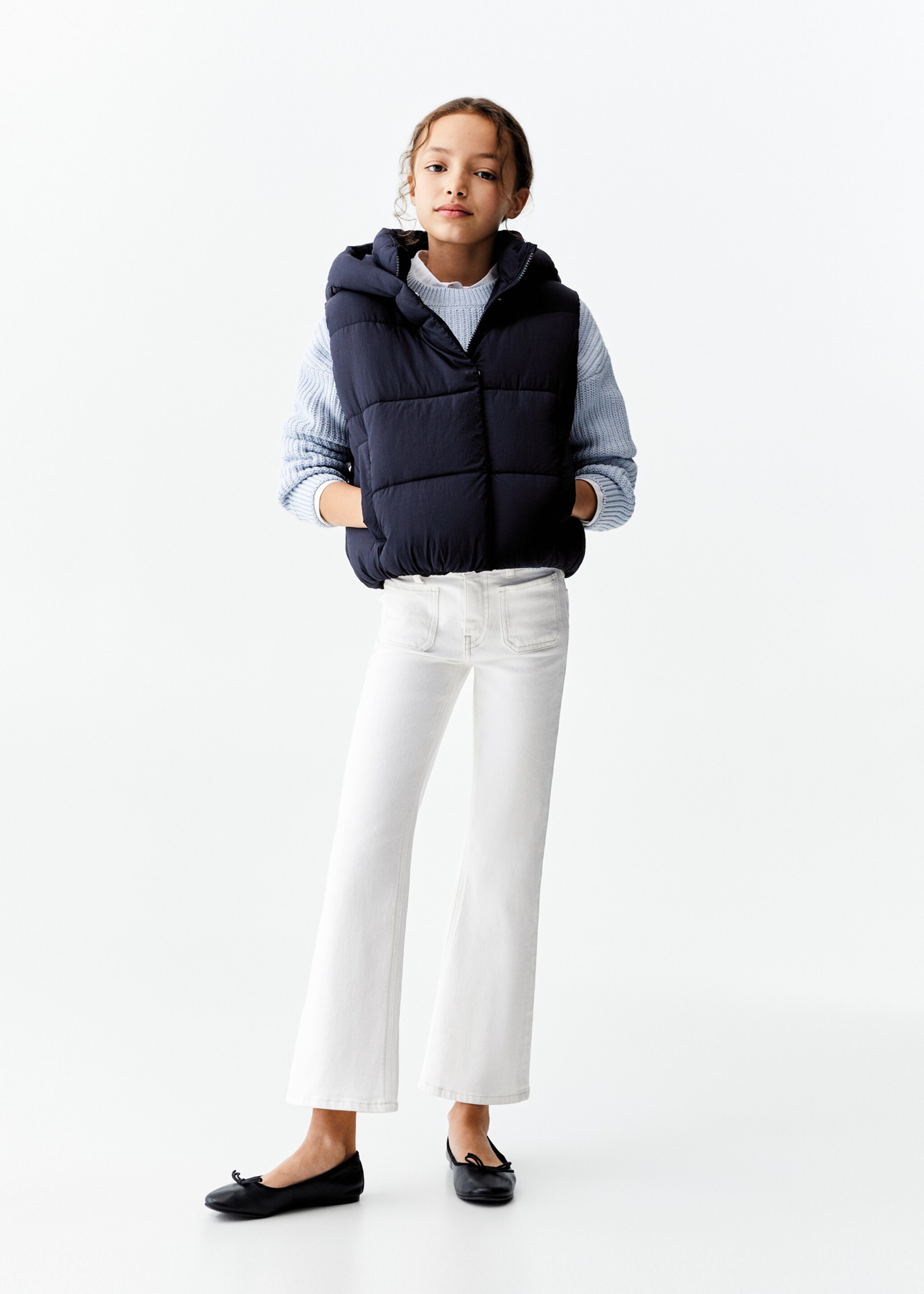Gilet matelassé à capuche - Plan général