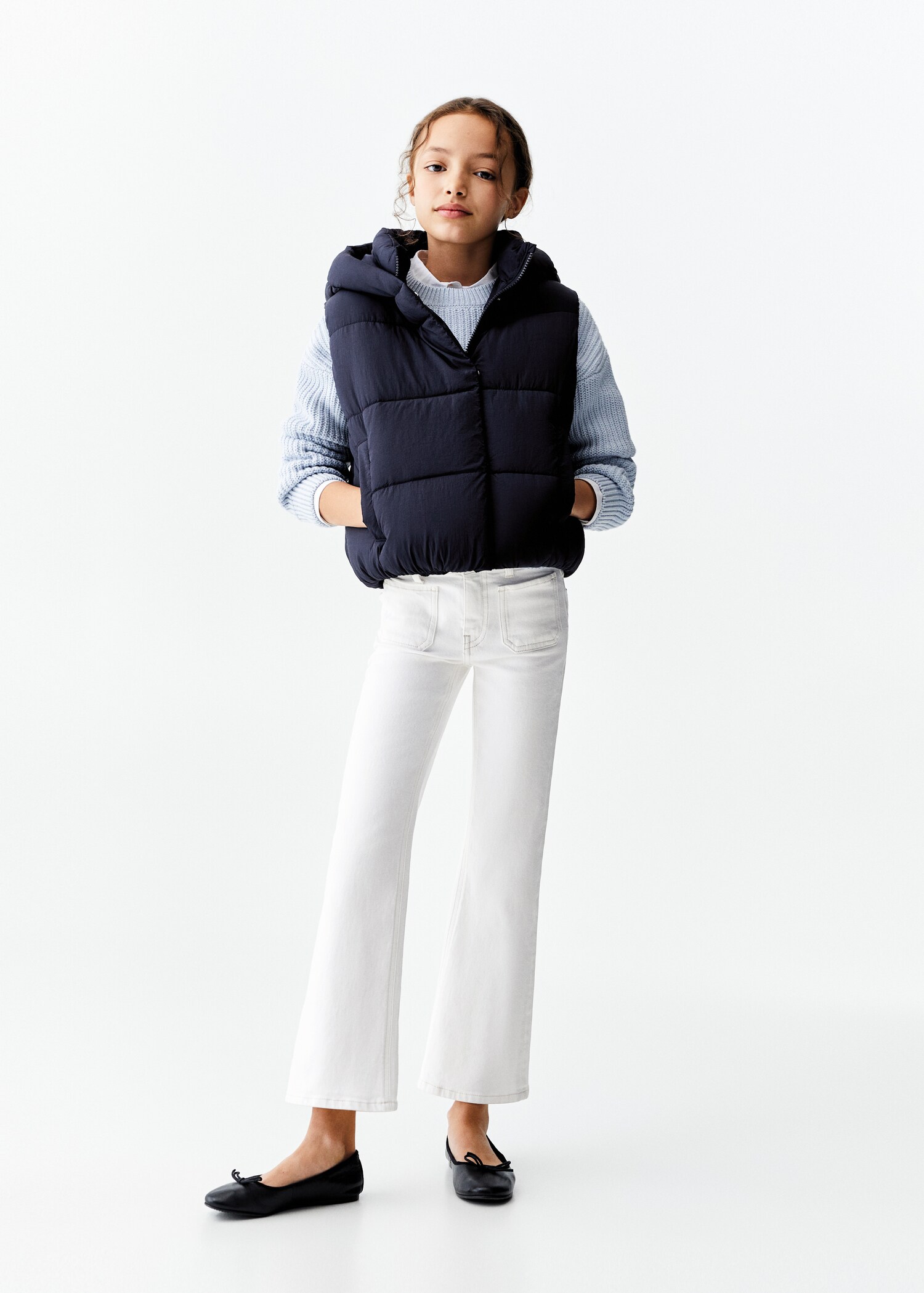 Gilet matelassé à capuche - Plan général