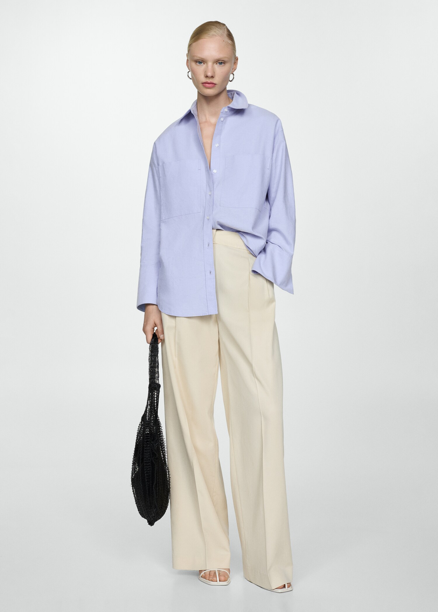 Chest-pocket cotton shirt - General plane