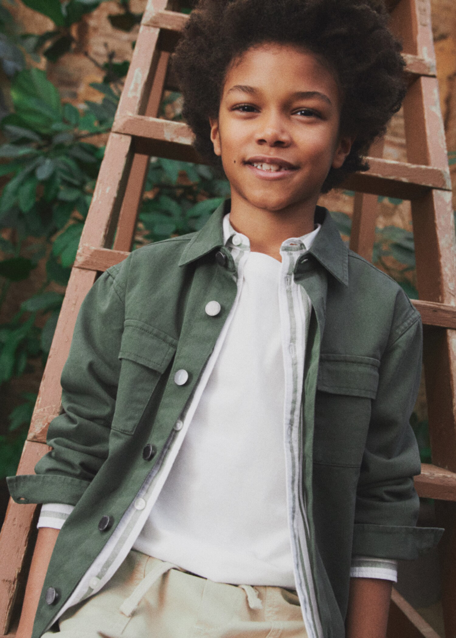 Pocket denim overshirt - General plane