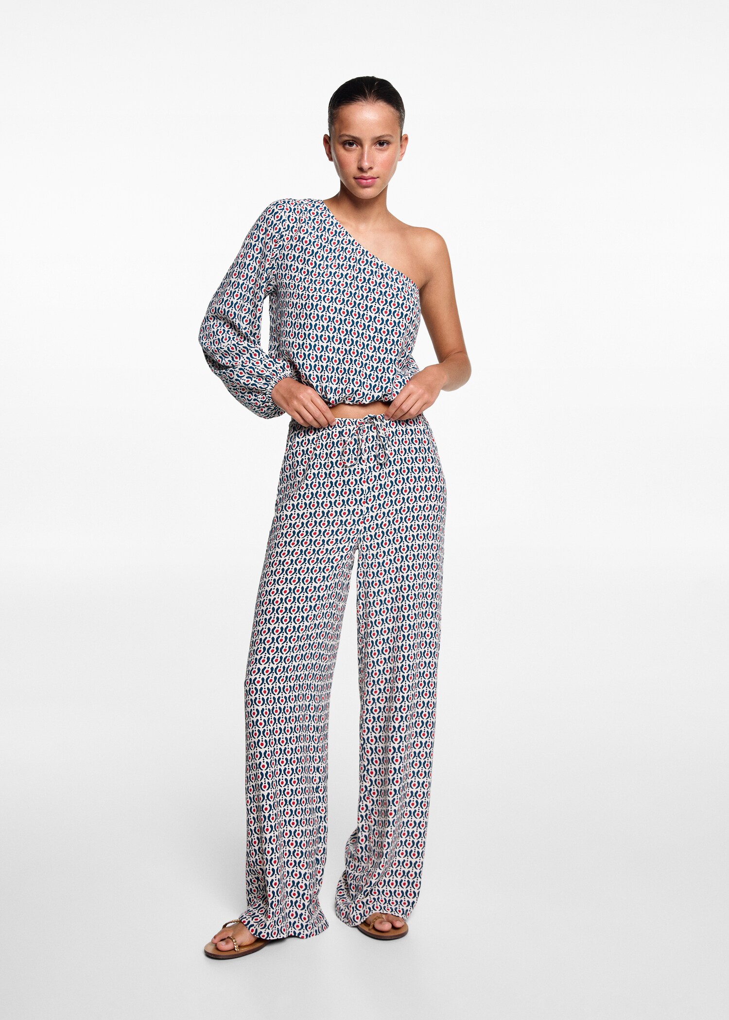 Rak mönstrad byxa - Allmän bild