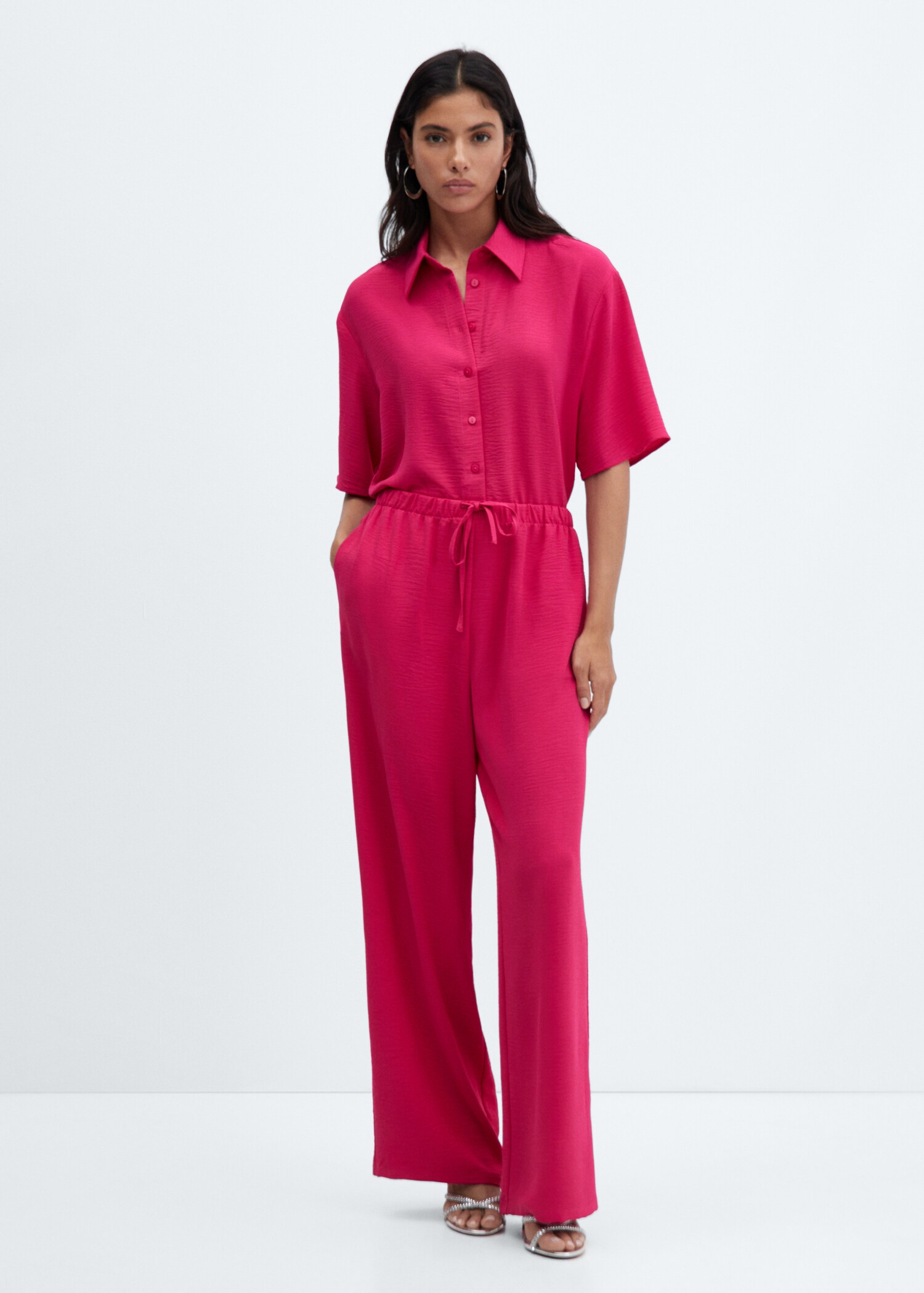 Wideleg-Hose mit Stretchbund - Allgemeine Ansicht