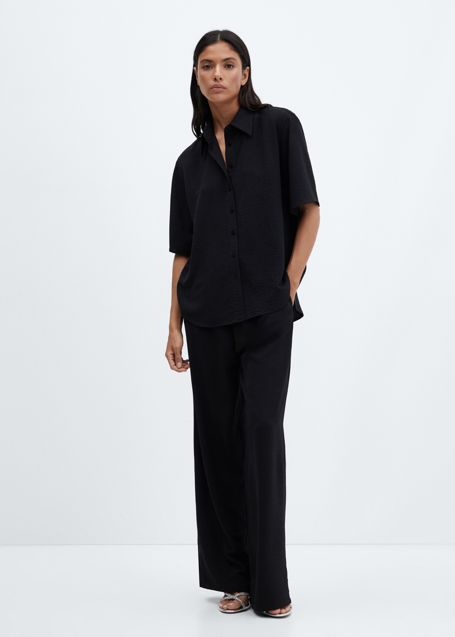 Wideleg-Hose mit Stretchbund - Allgemeine Ansicht