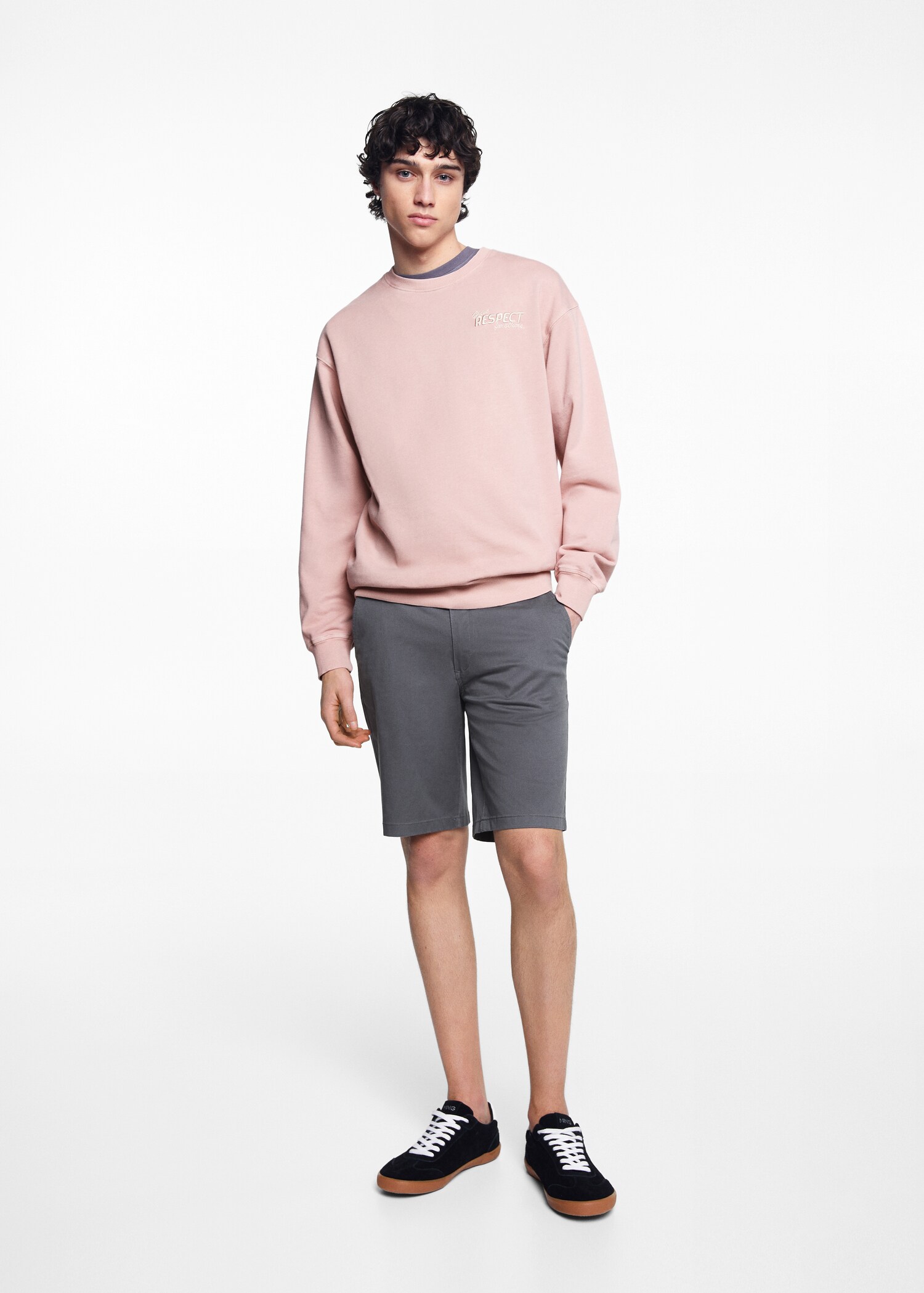 Sweat-shirt message unisexe - Plan général