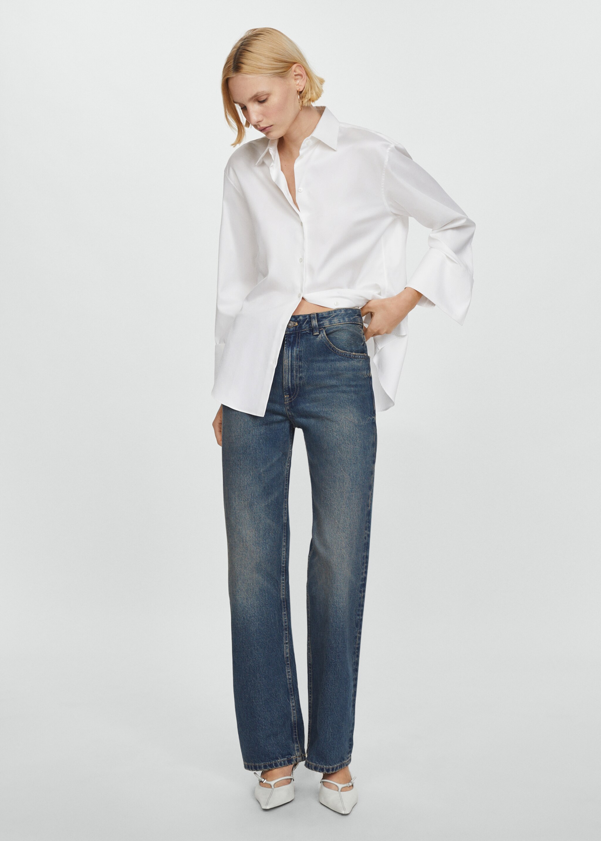 100% cotton shirt - General plane, White. Ref: 67074791-00.