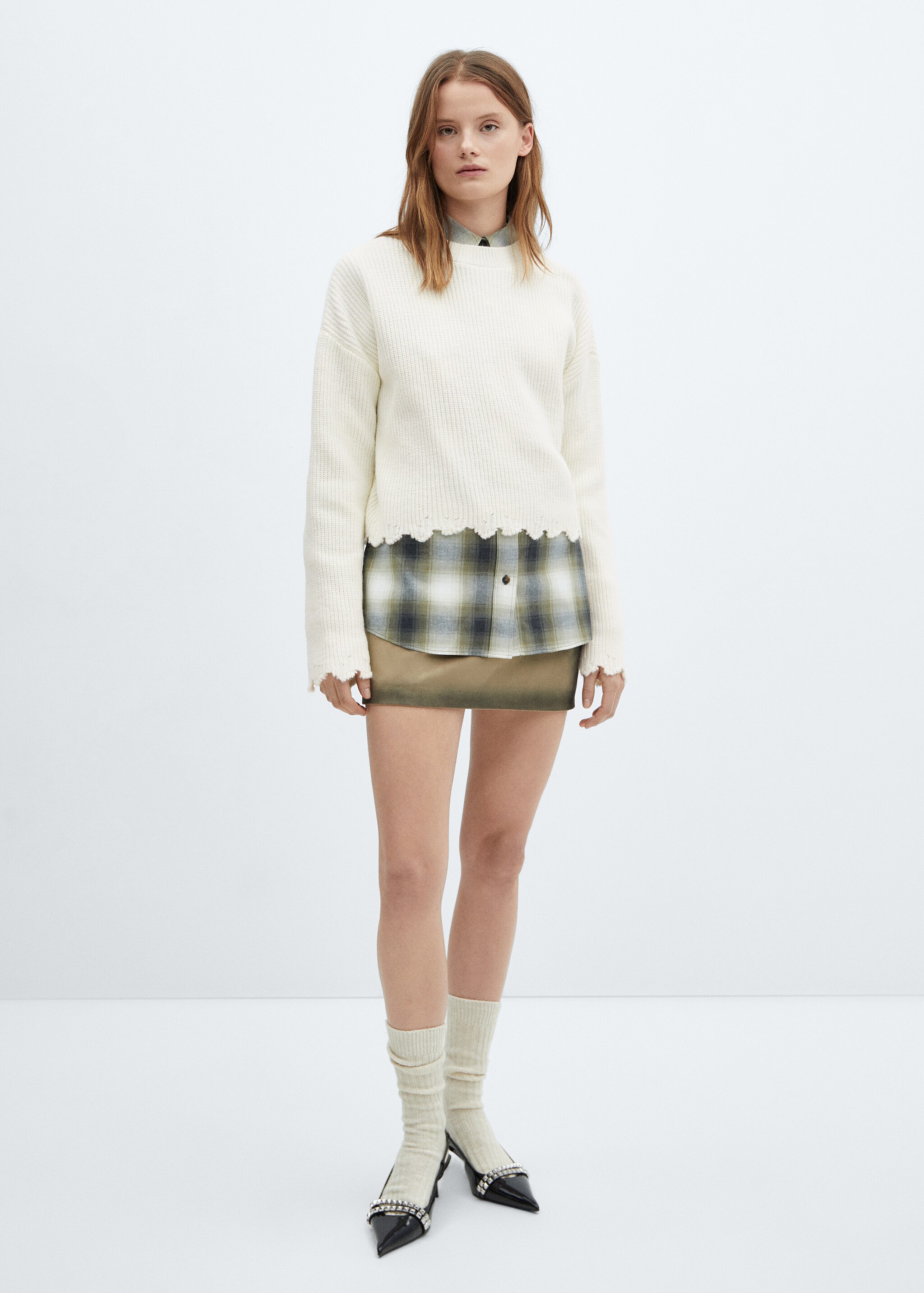 Pull-over maille col rond - Plan général