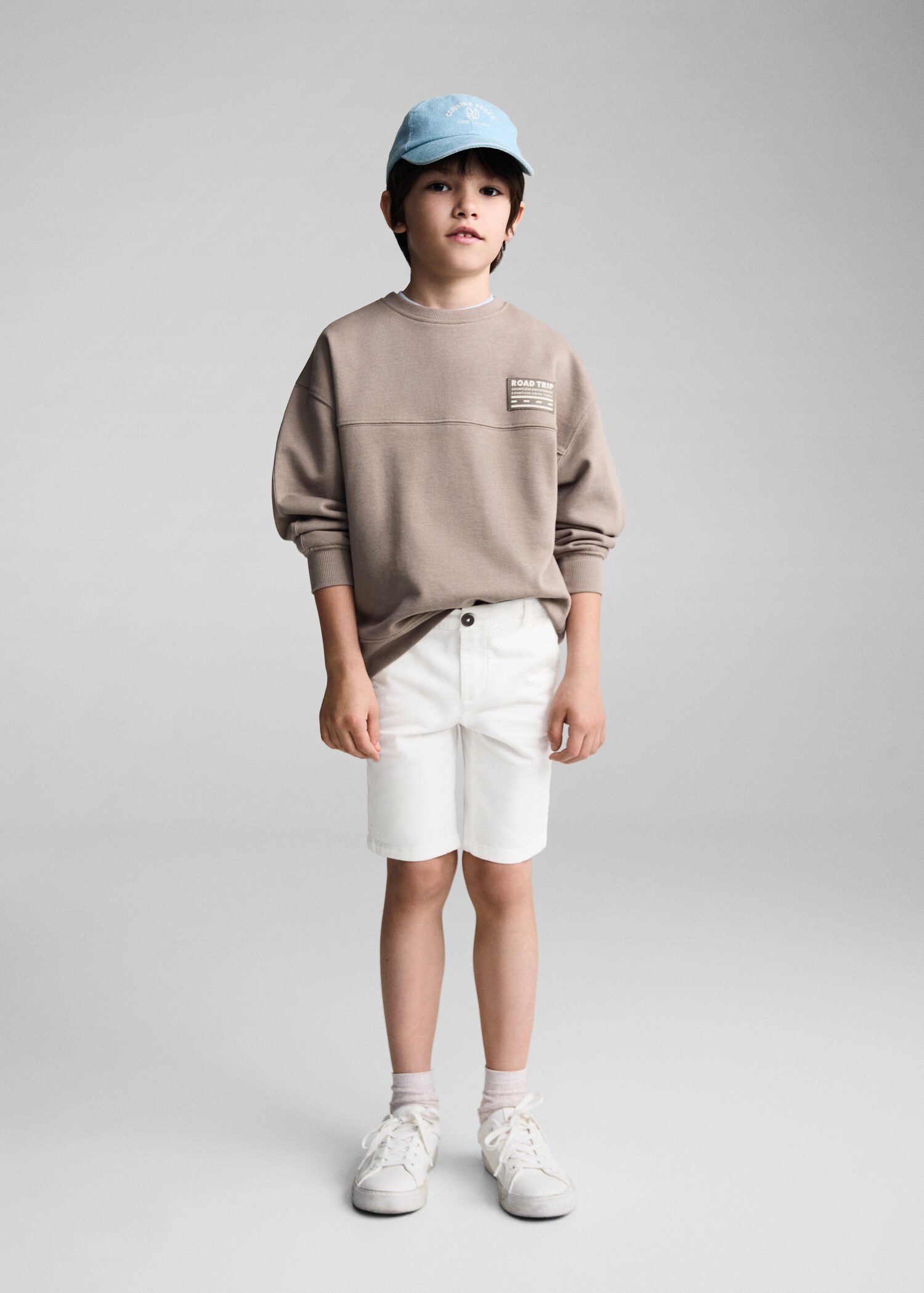 Bermudy chinosy slim fit z bawełny - Plan ogólny
