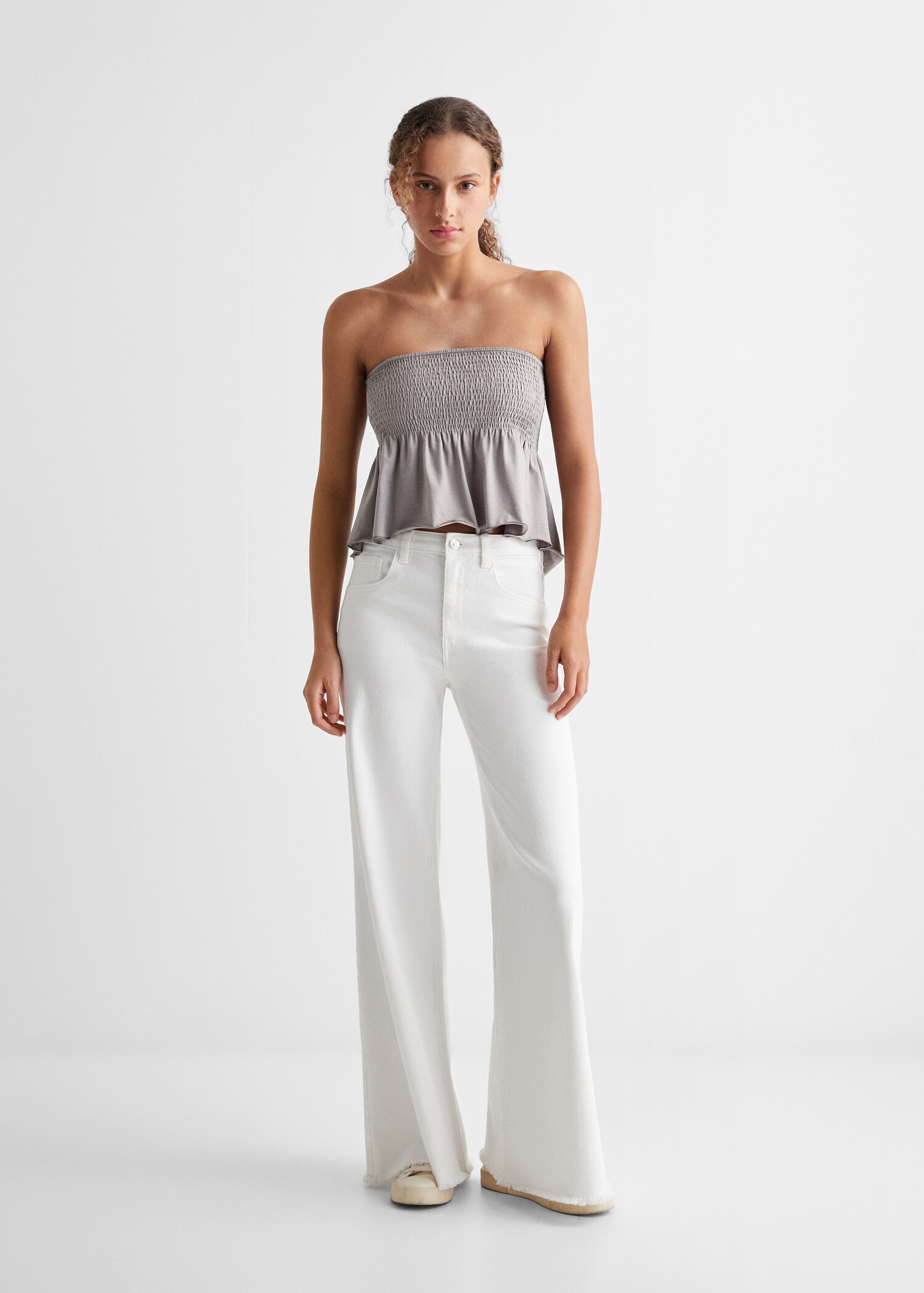 Ruched bandeau top - General plane
