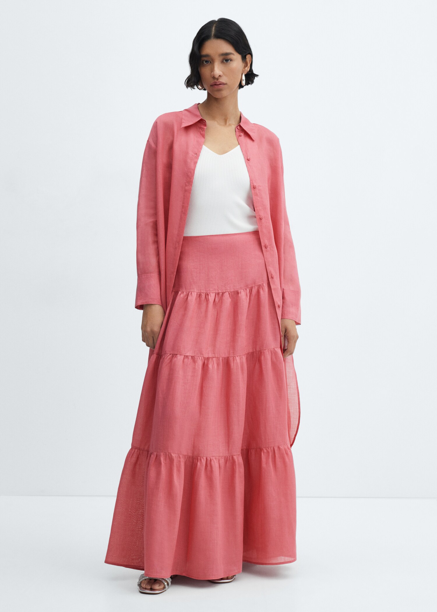 Ramie maxi-skirt - General plane