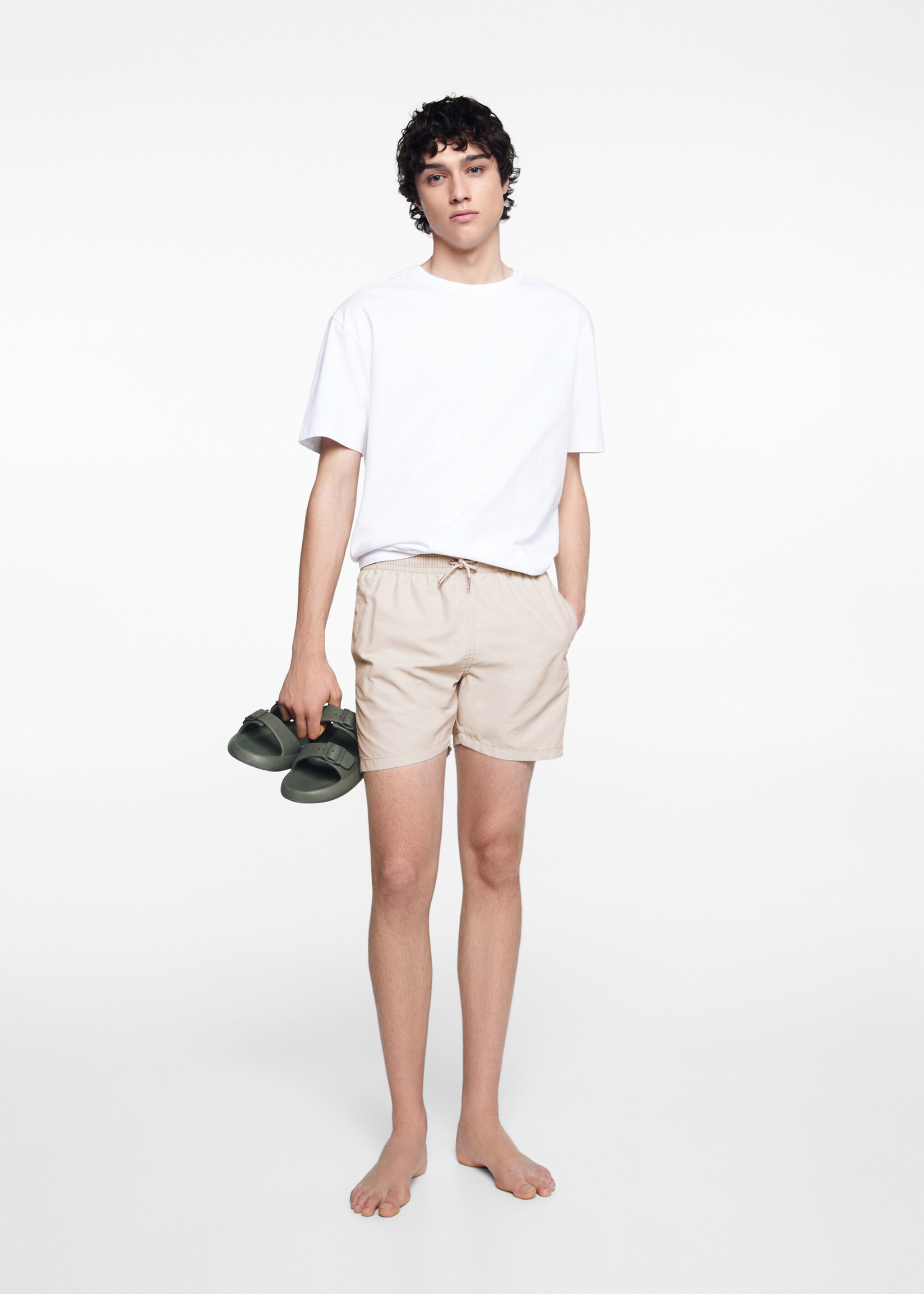 Basic drawstring swimsuit - General plane