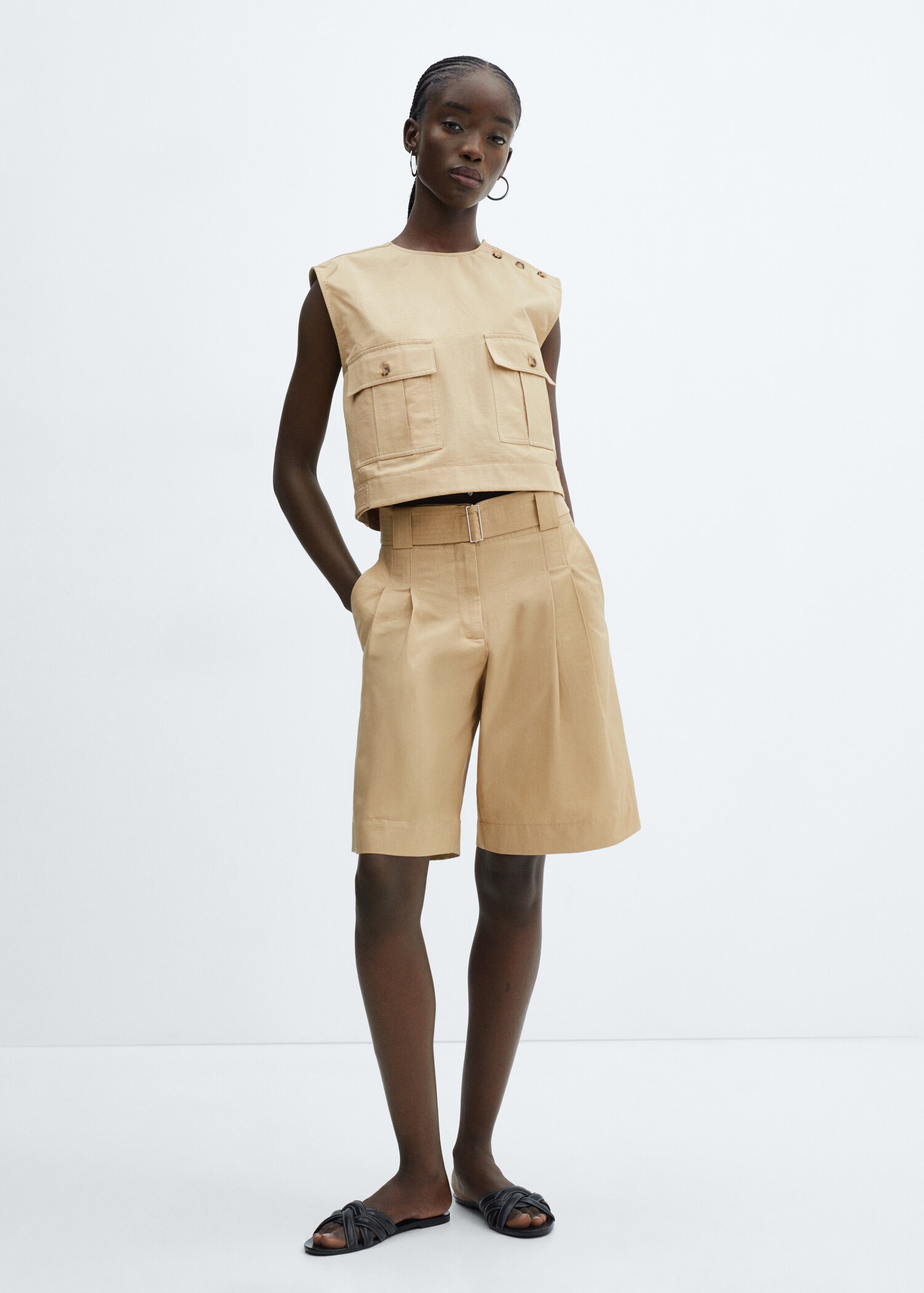 Gilet détail poches - Plan général