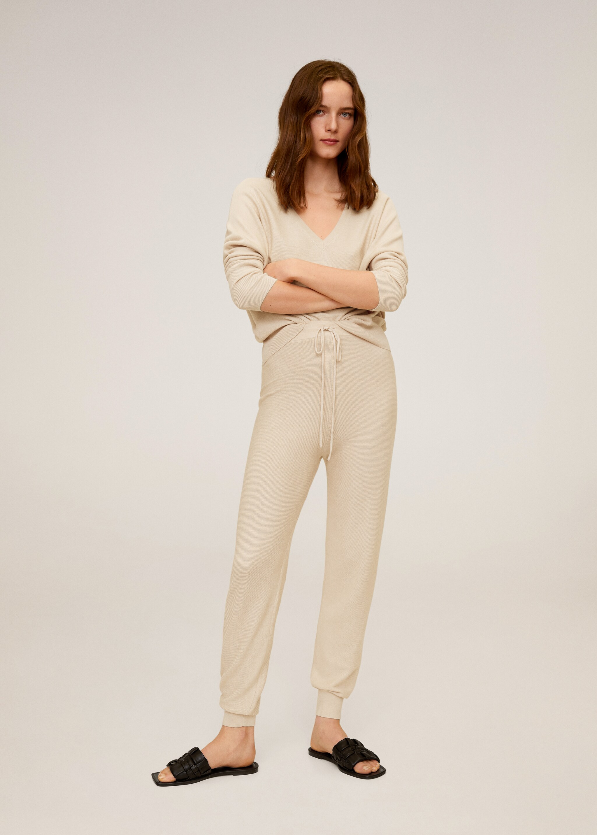 Pantalón jogger punto - Plano general