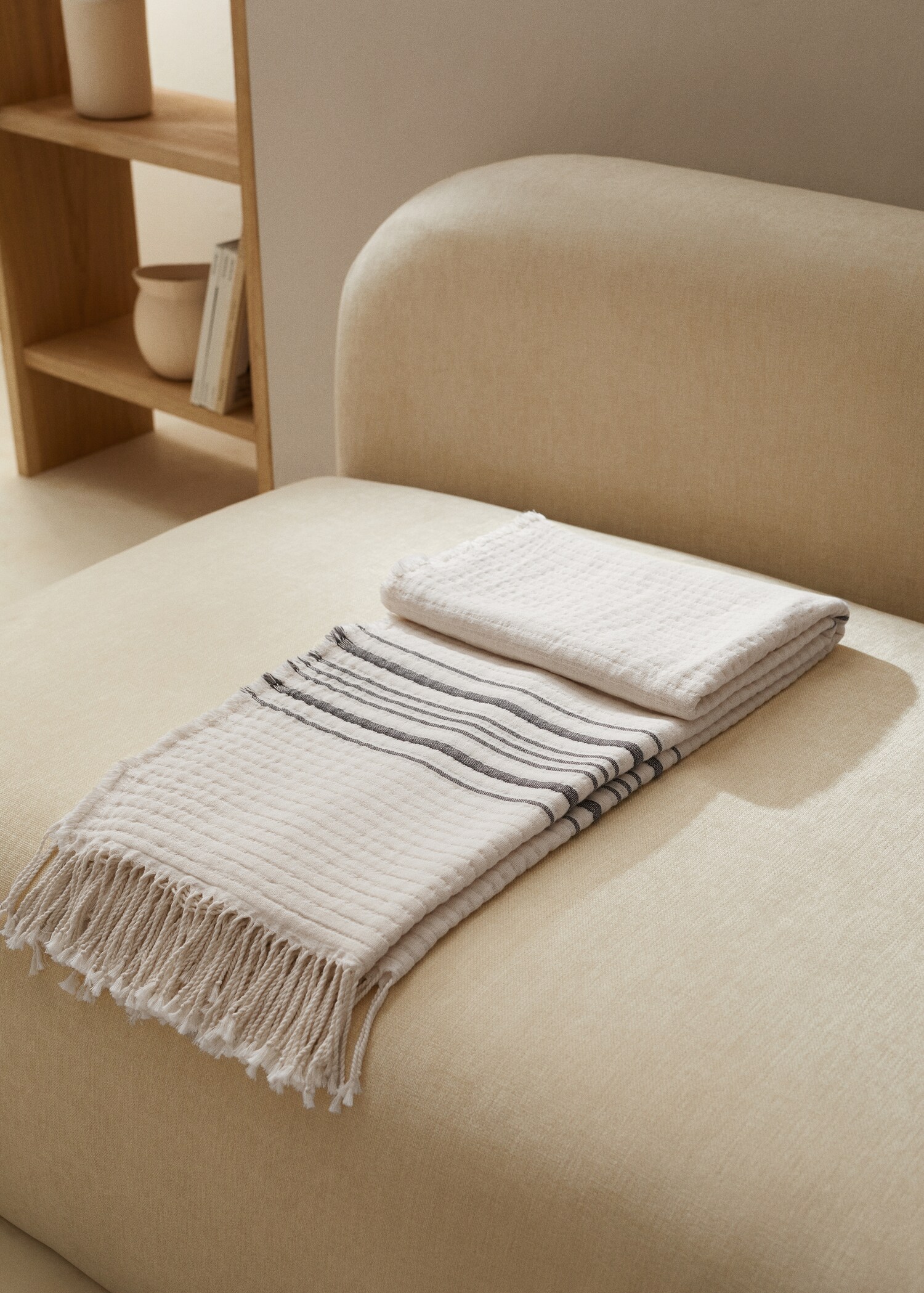 Coperta cotone righe - Piano generale