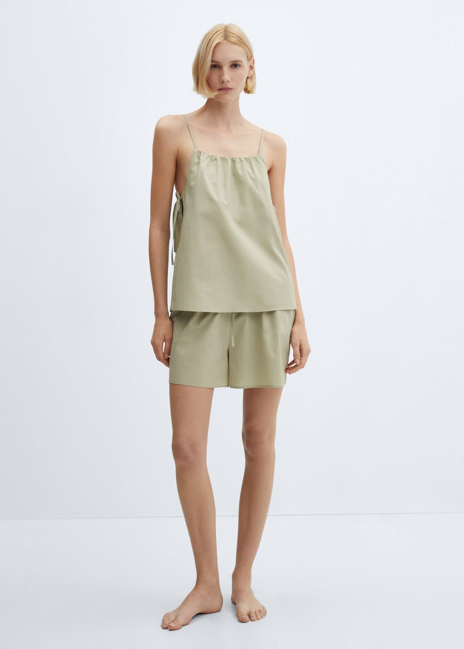 Cotton pyjama top - General plane