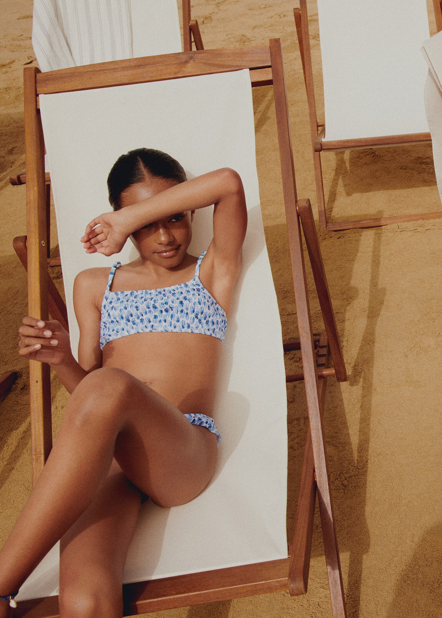 Ruched printed bikini - General plane