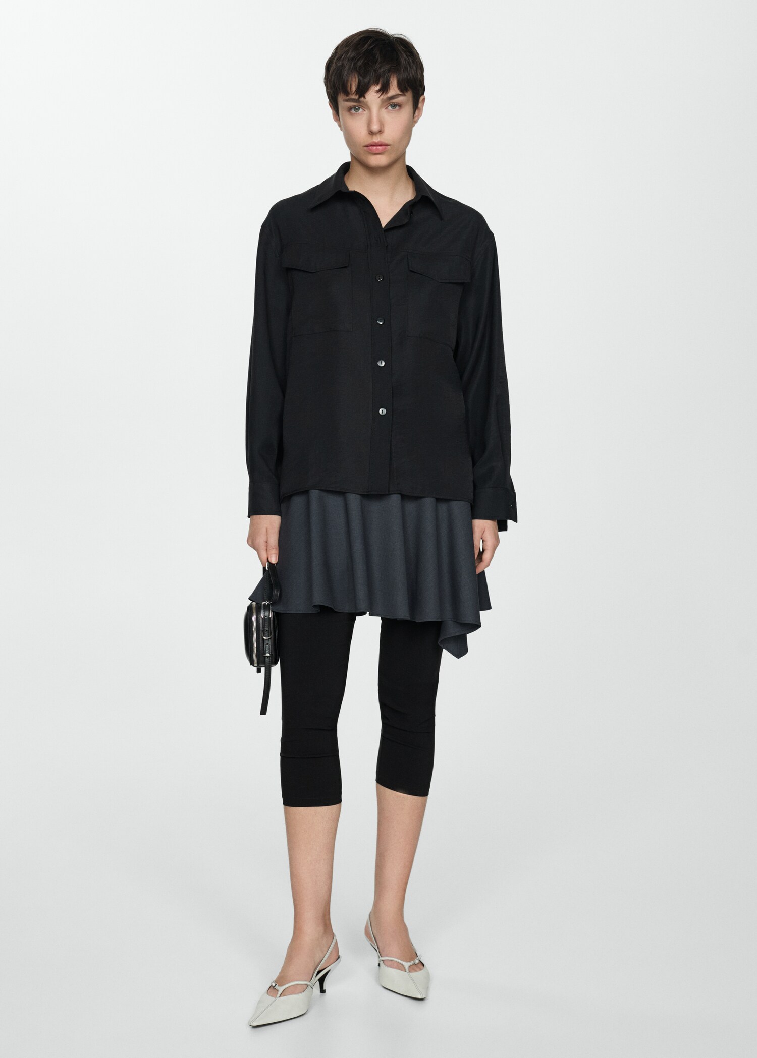Chemise modal poches - Plan général