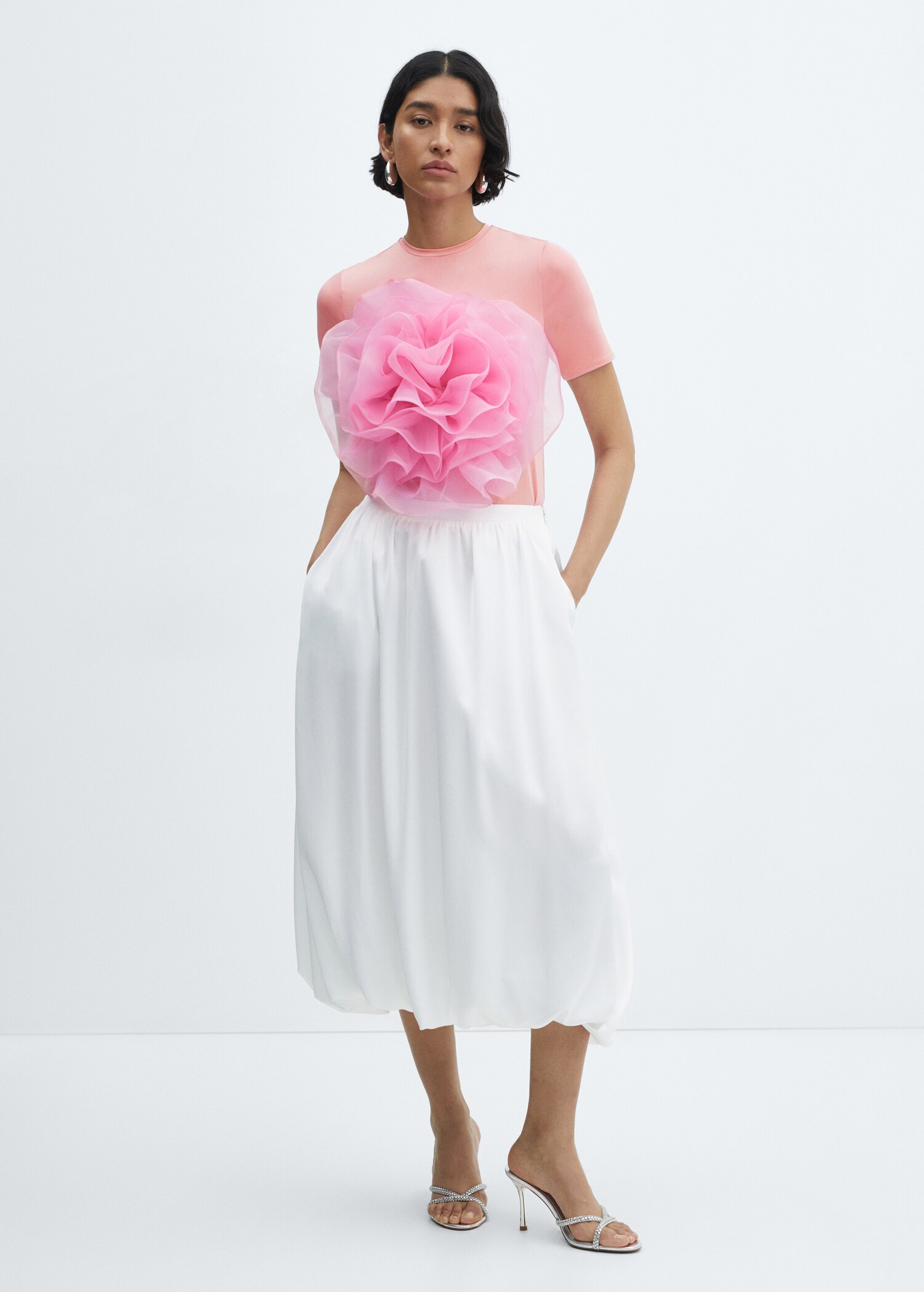 Flared midi-skirt - General plane