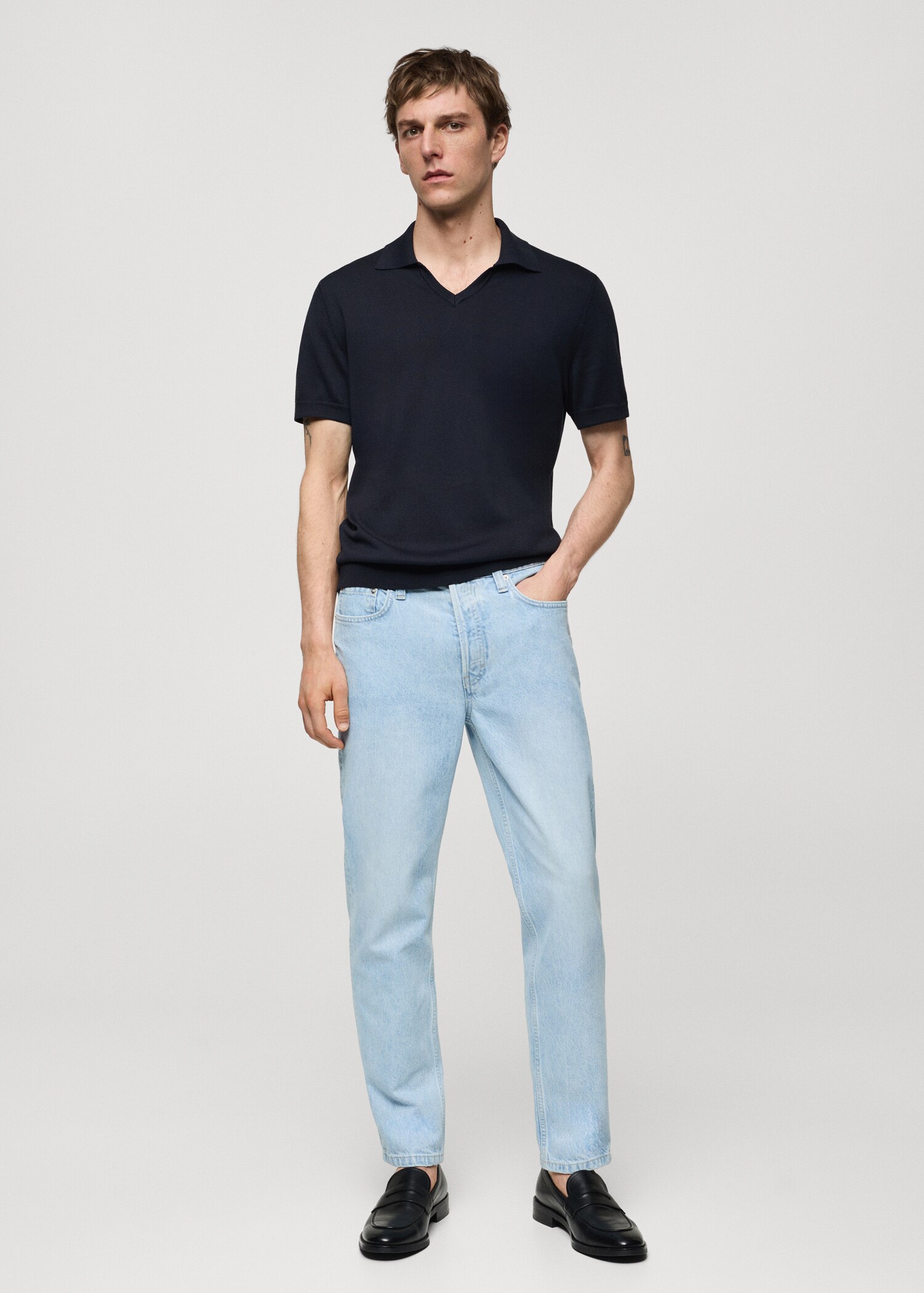 Jeans regular fit algodón tencel BERTO® - Plano general
