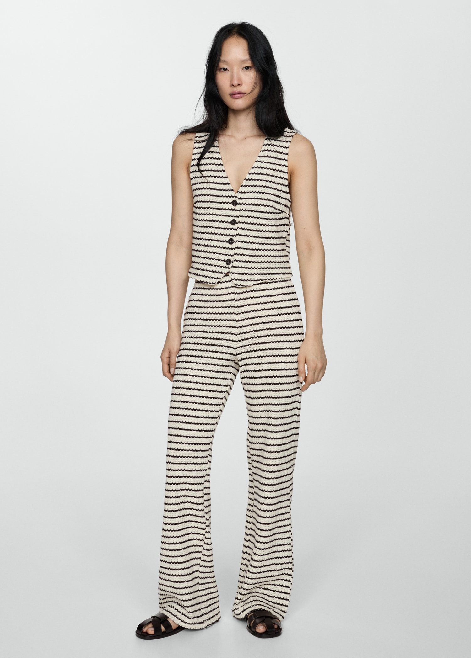 Outfit Pantaloni A Strisce Donna Pantaloni Crochet Righe Donna