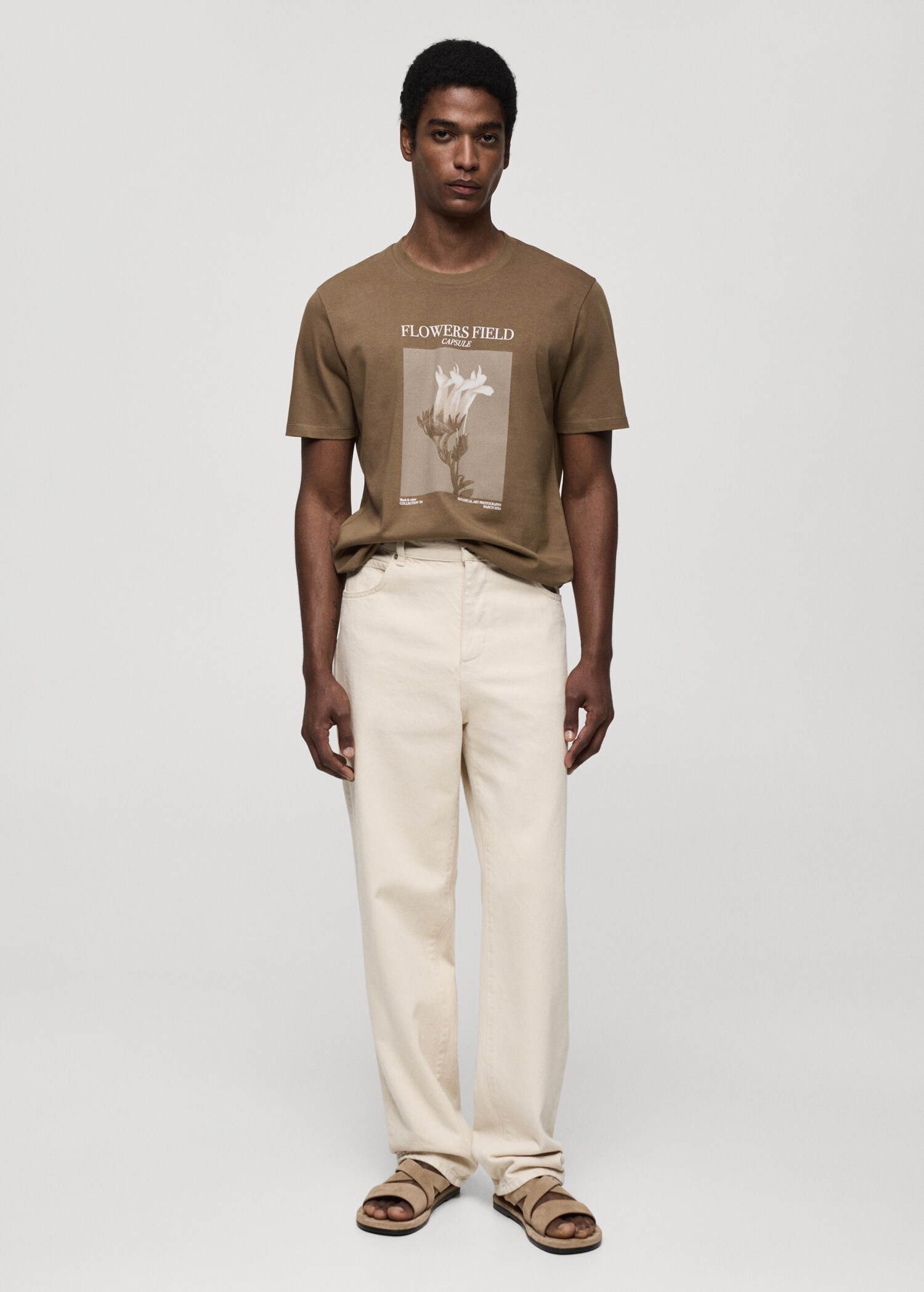 Printed slim-fit t-shirt - General plane