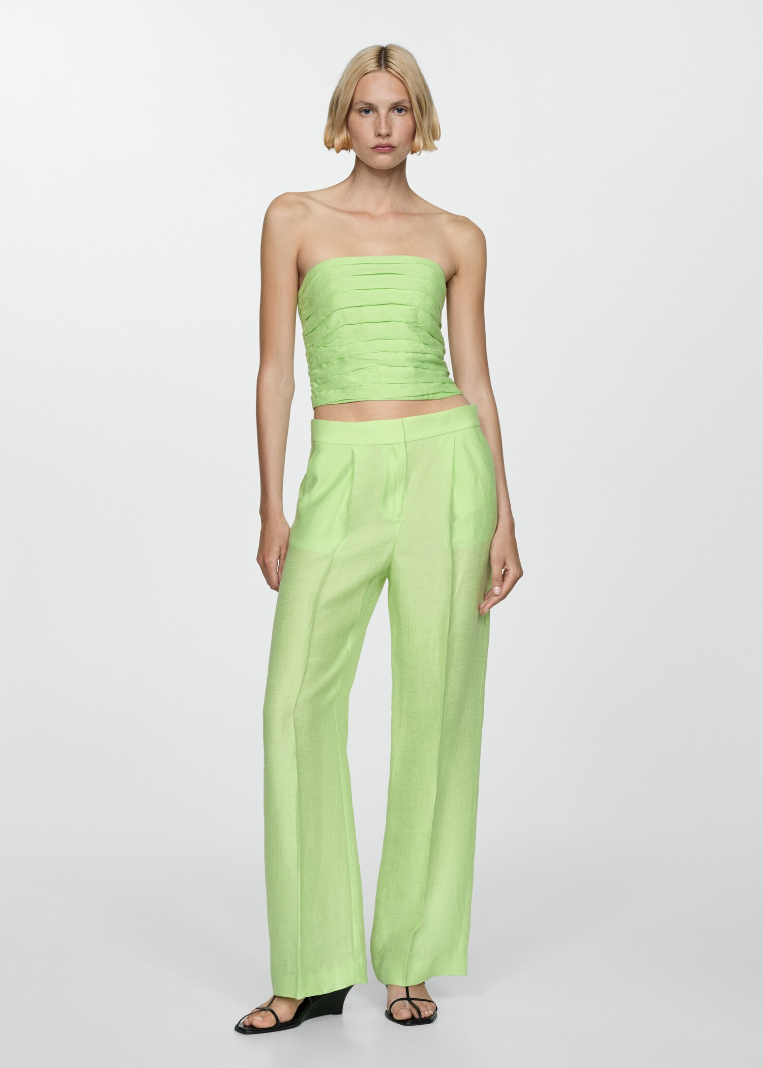 Draped crop top - General plane