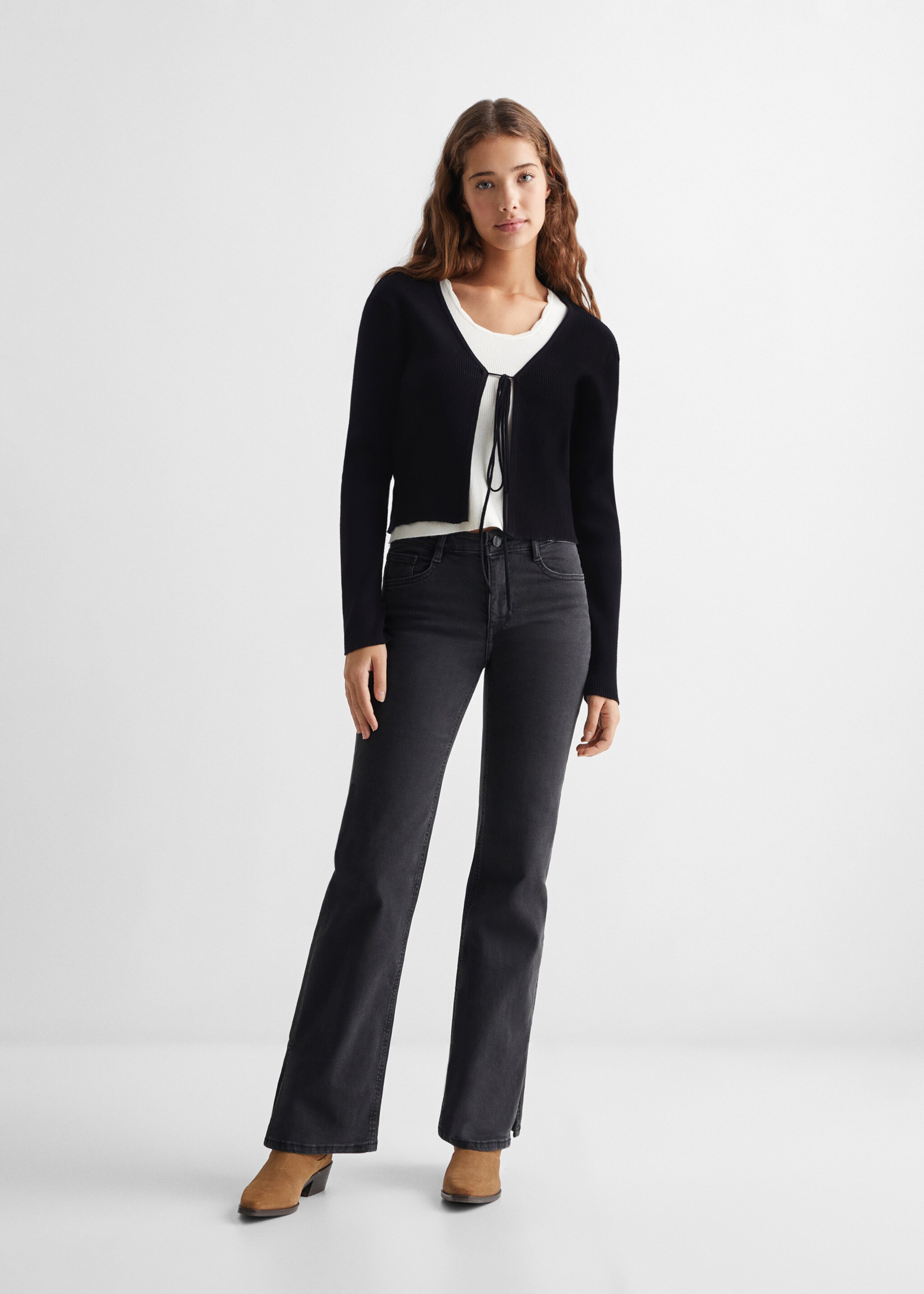 Cardigan maglia fiocco - Piano generale
