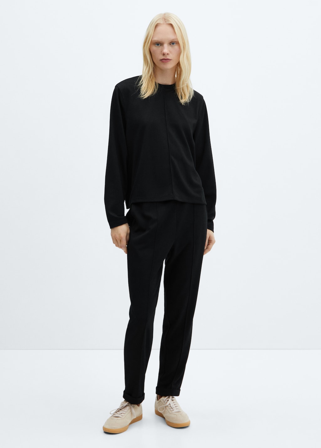 Decorative stitching sweatshirt Women MANGO OUTLET United Kingdom