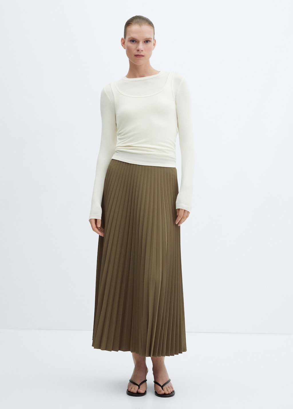 Jupe plissée soleil mango outlet