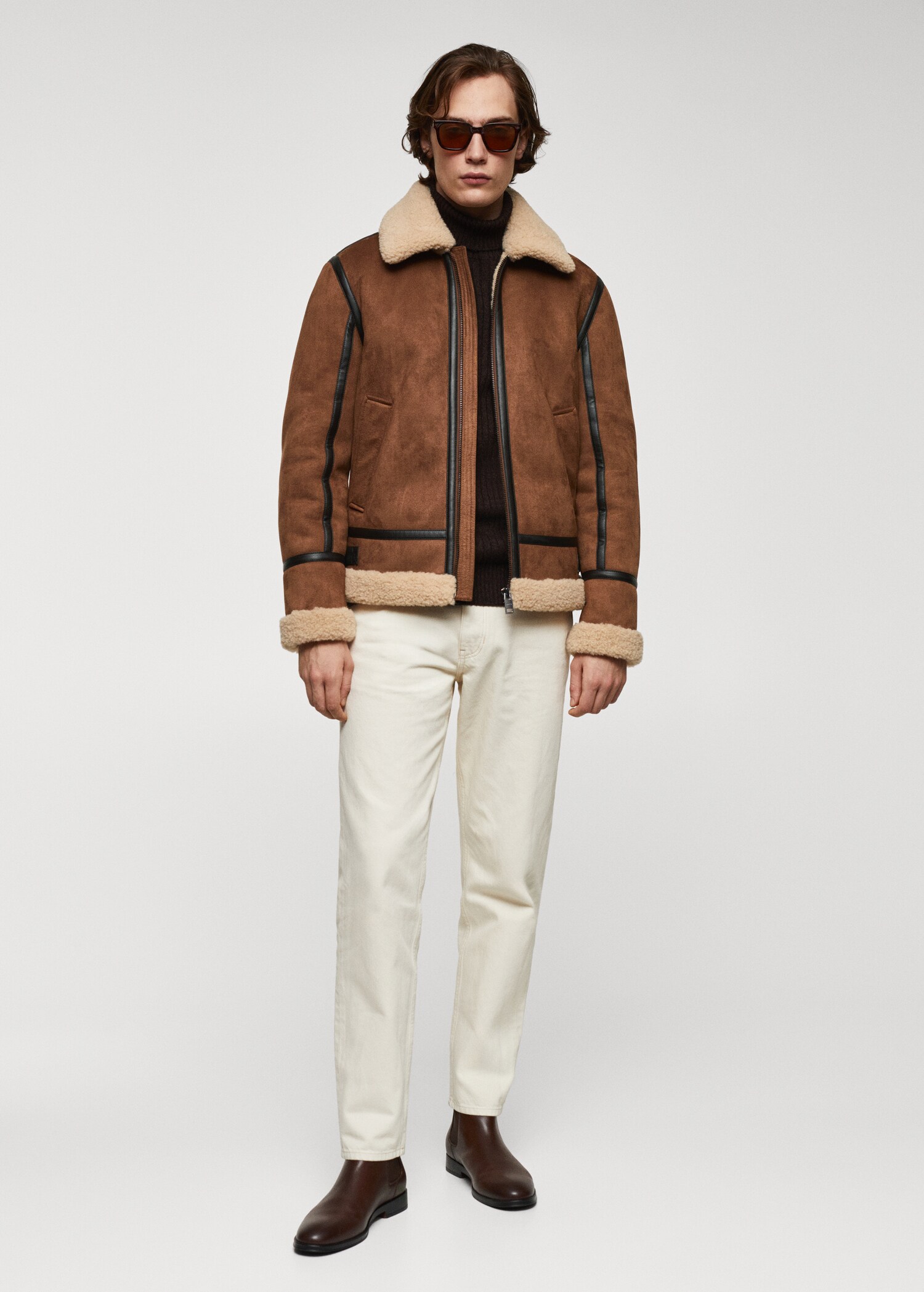 Double-Face-Shearlingjacke - Allgemeine Ansicht