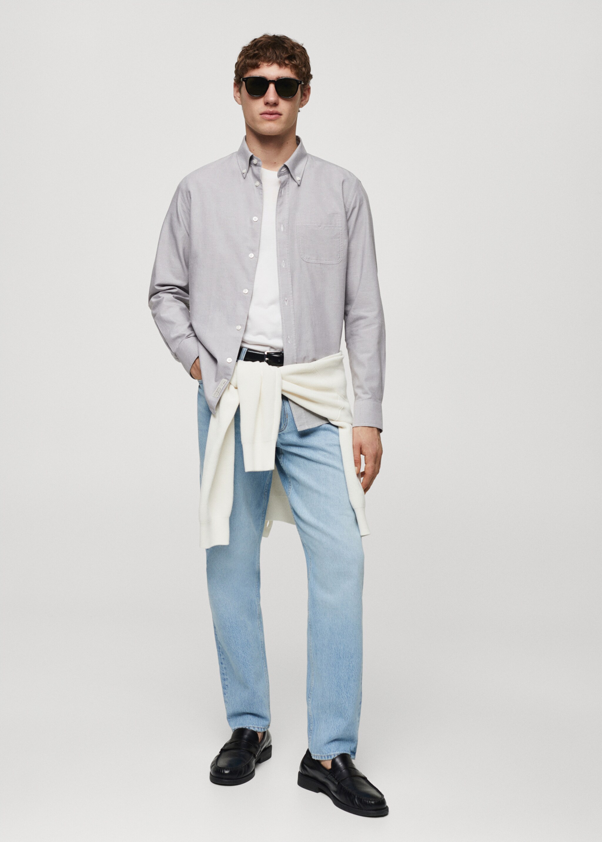 Camisa regular fit Oxford algodón - Plano general