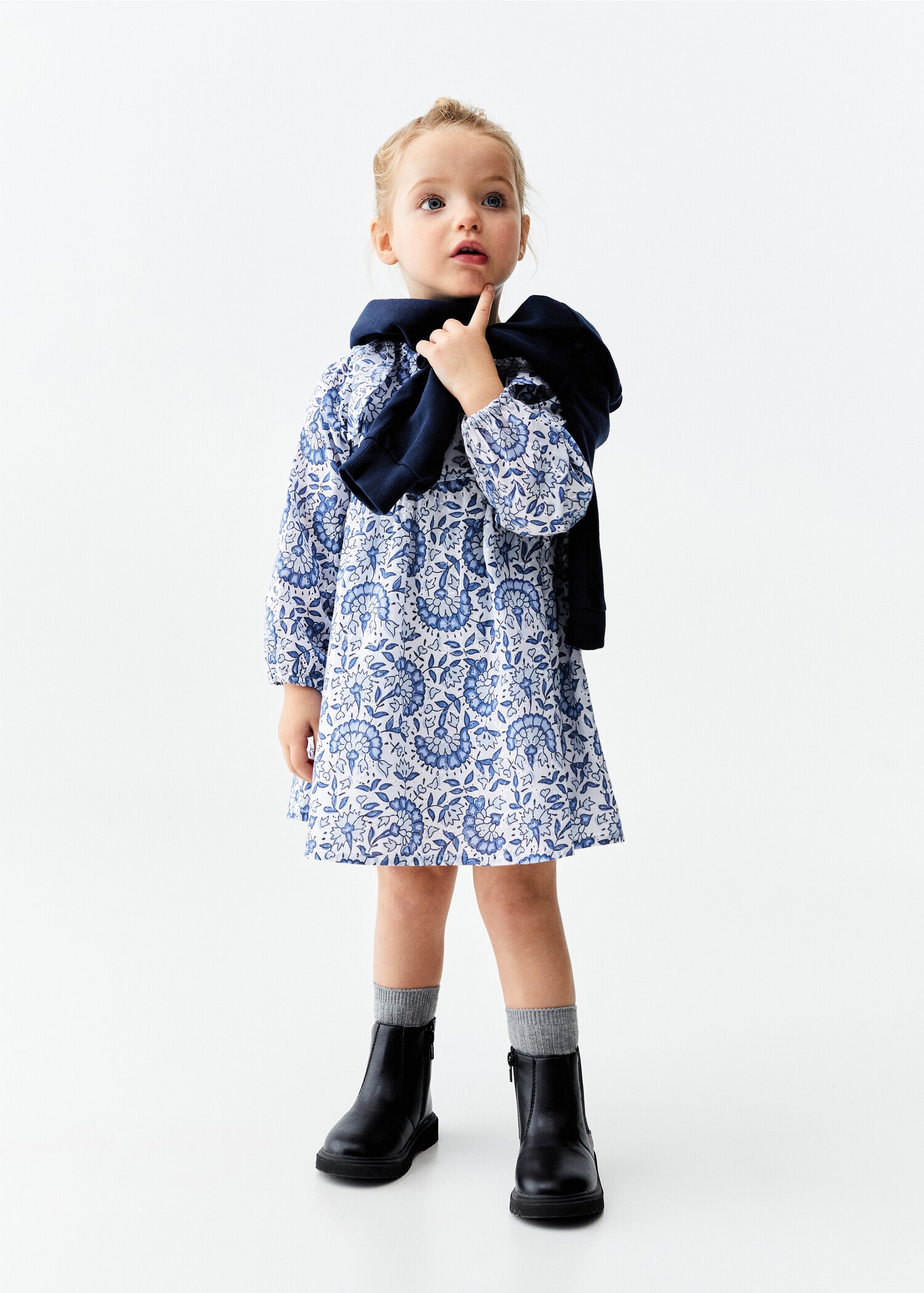 Printed cotton dress - General plane
