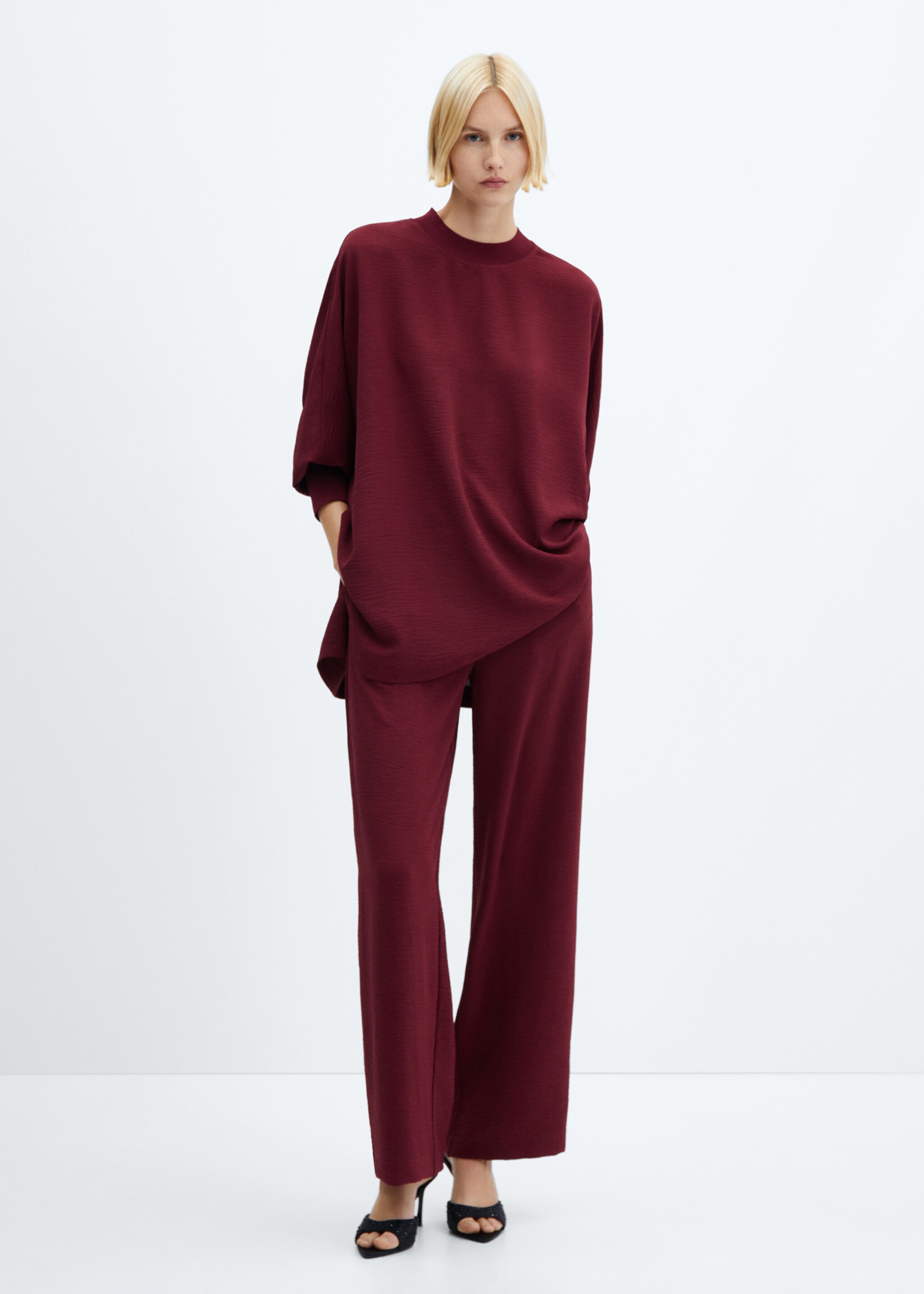 Sweat-shirt oversize texturé - Plan général