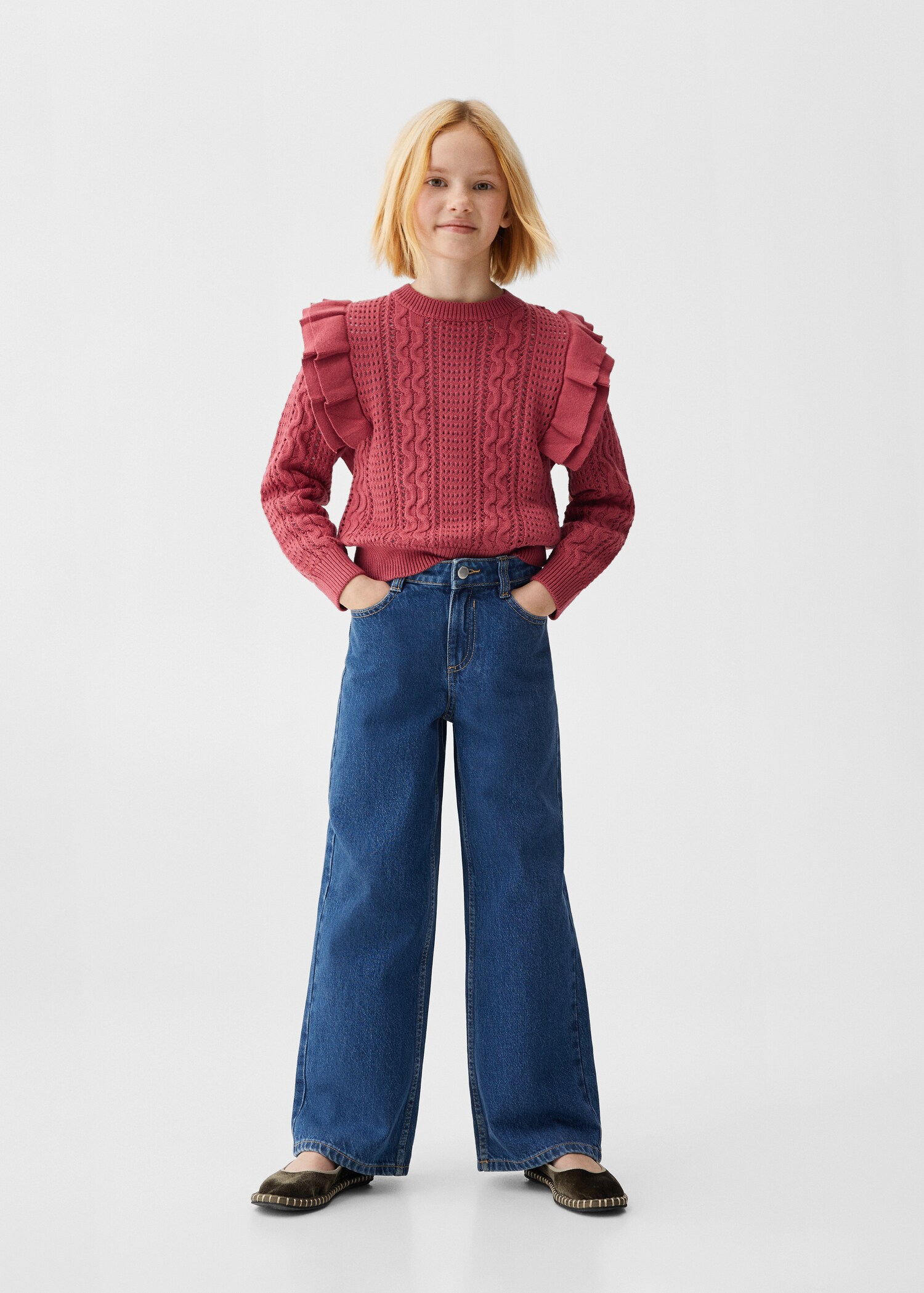 Openwork knit sweater - General plane