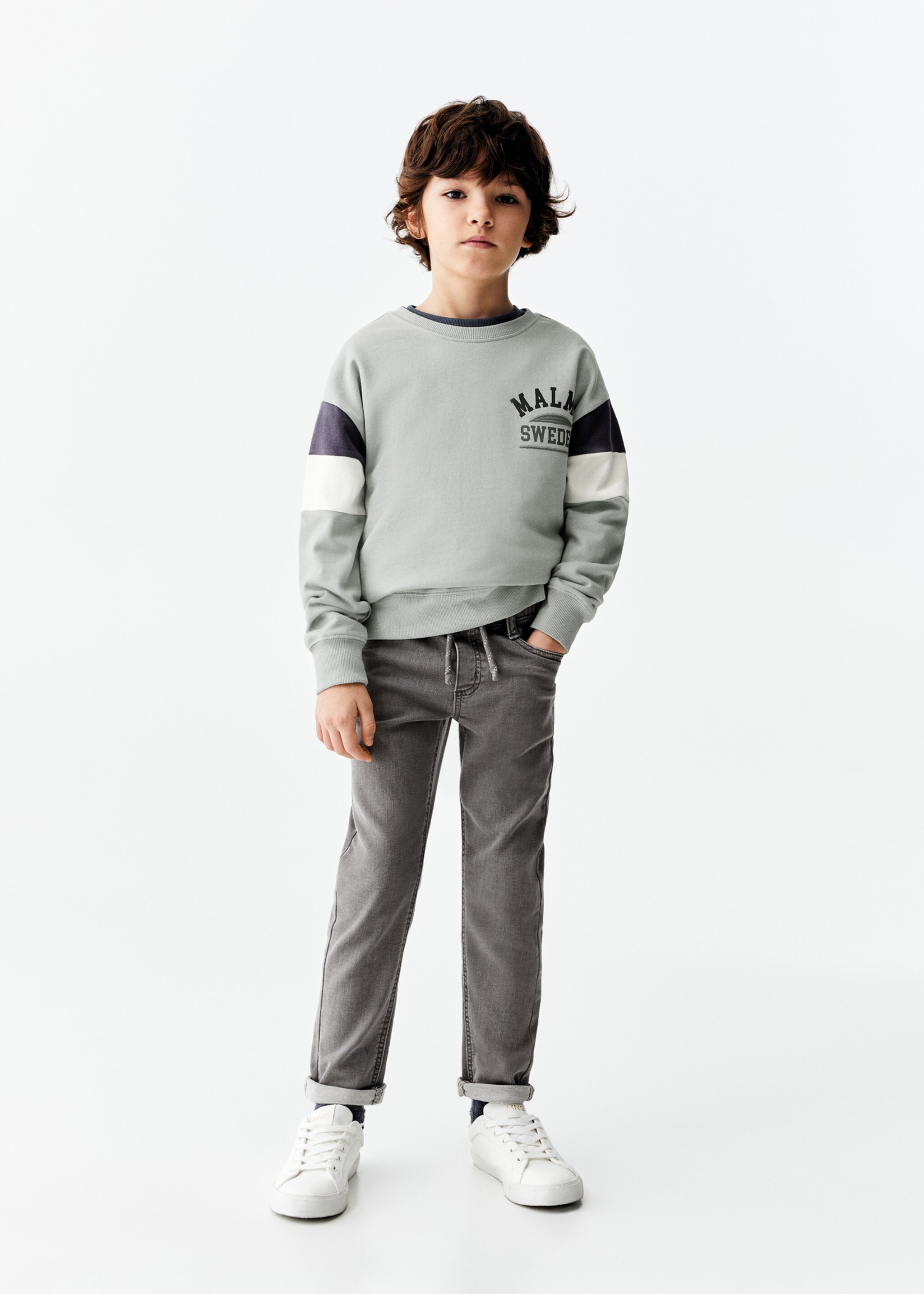 Drawstring waist jeans - General plane