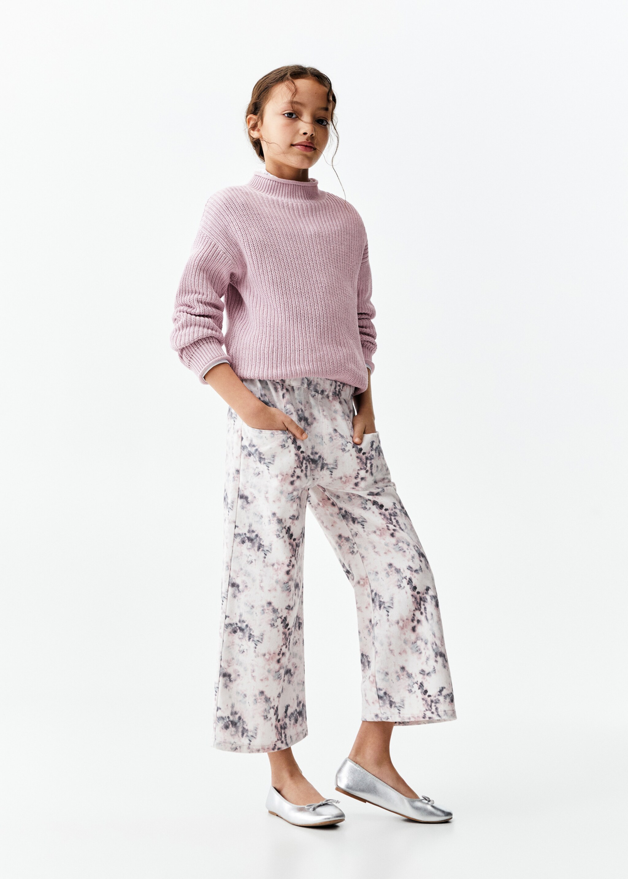 Printed cotton trousers - General plane